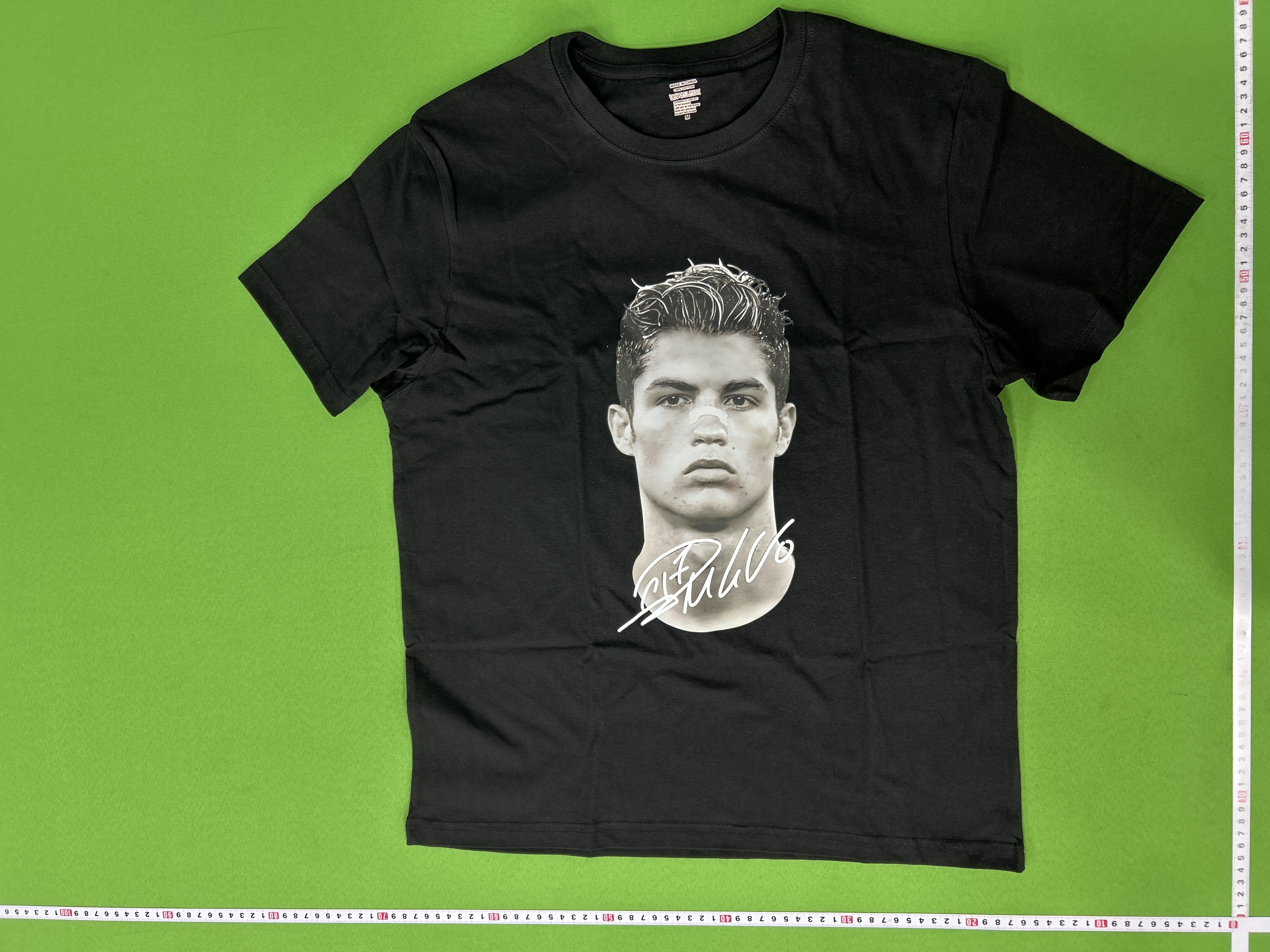 Foto QC 3 de Other Cristiano Ronaldo T-shirt Portrait Number 7 Black