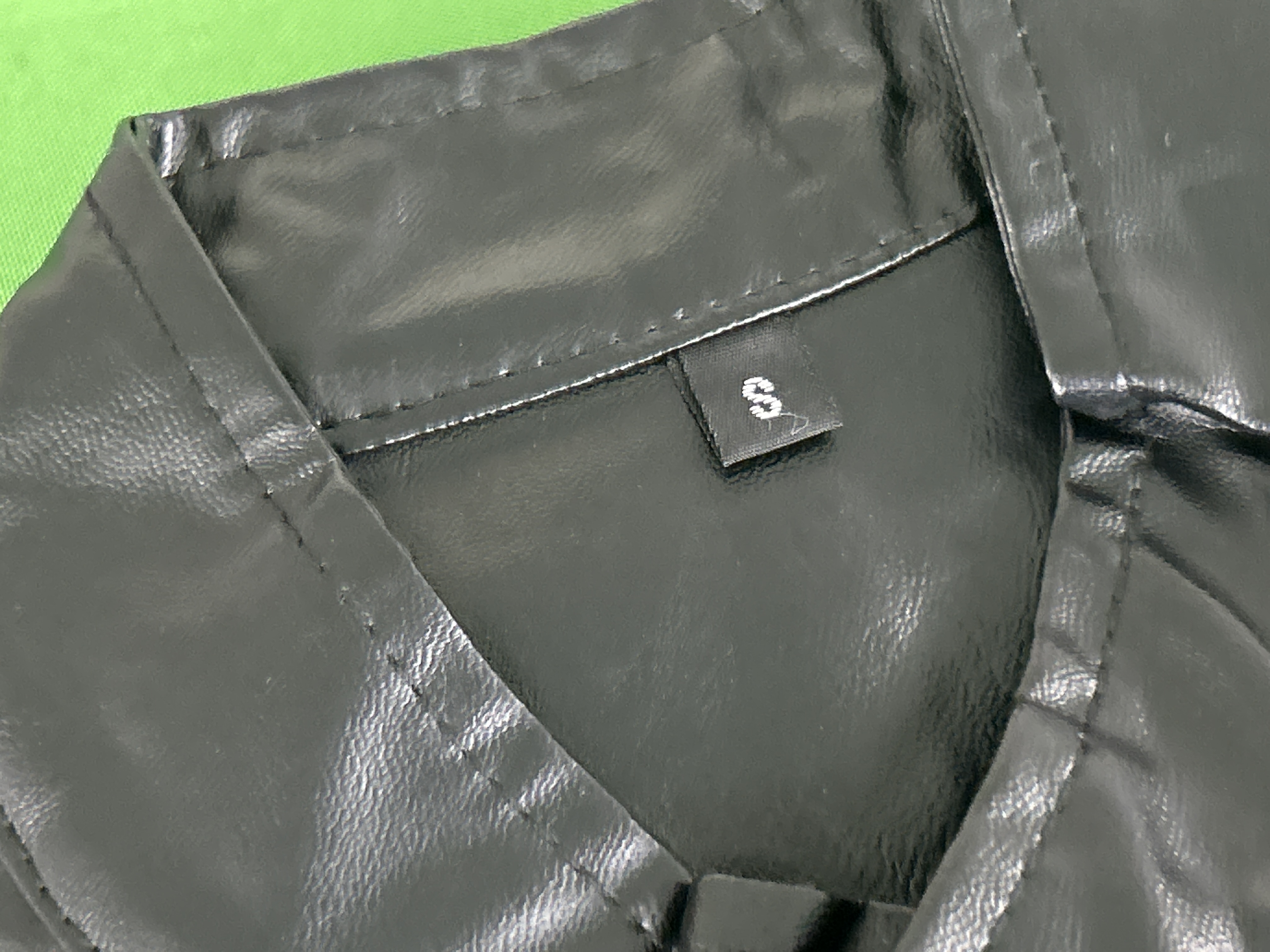Foto QC 6 de Other Biker Jacket Stand Collar PU Leather Slim Fit Black