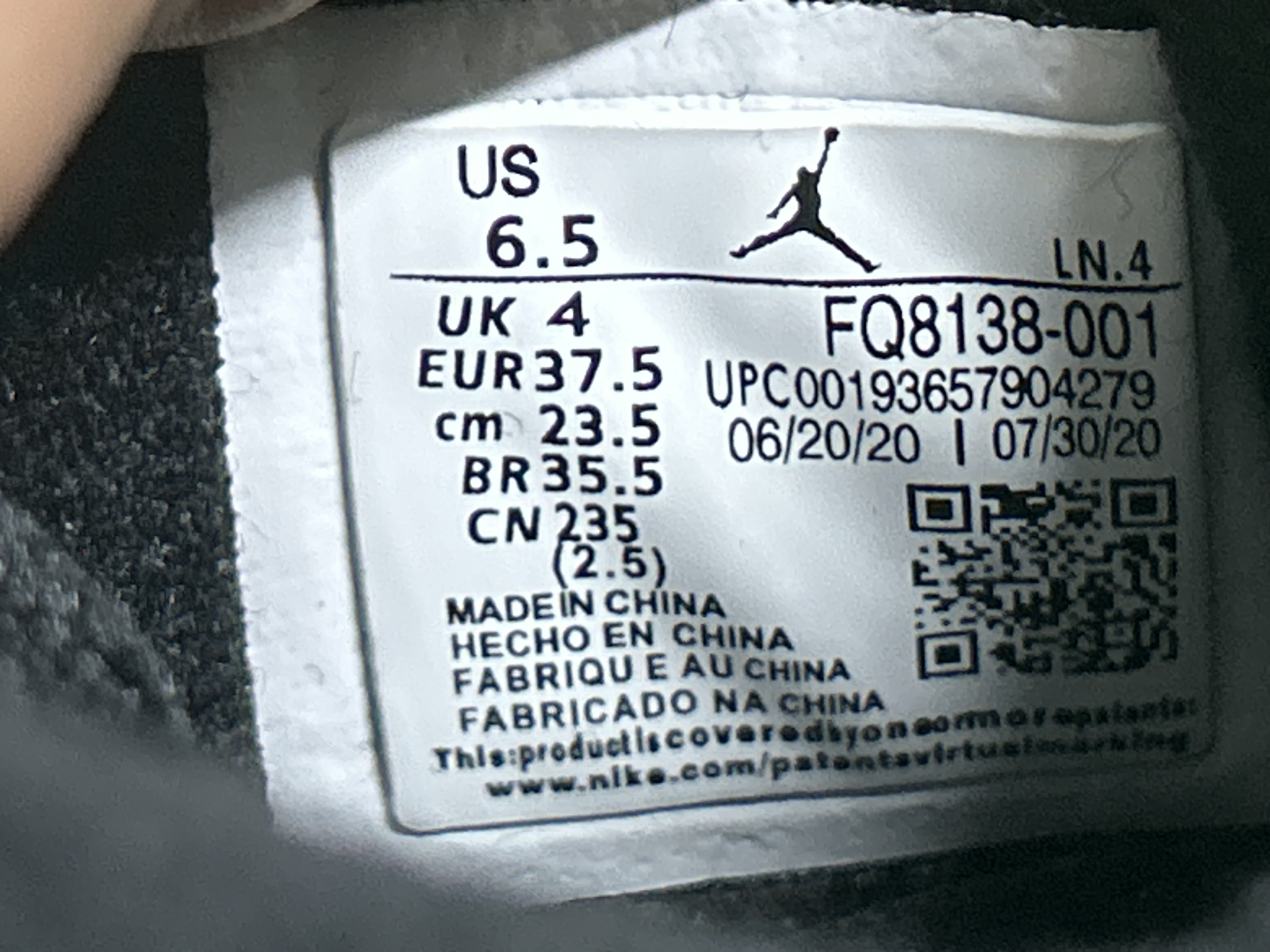 Foto QC 7 de Jordan 4 Retro Black Cat CU1110-010