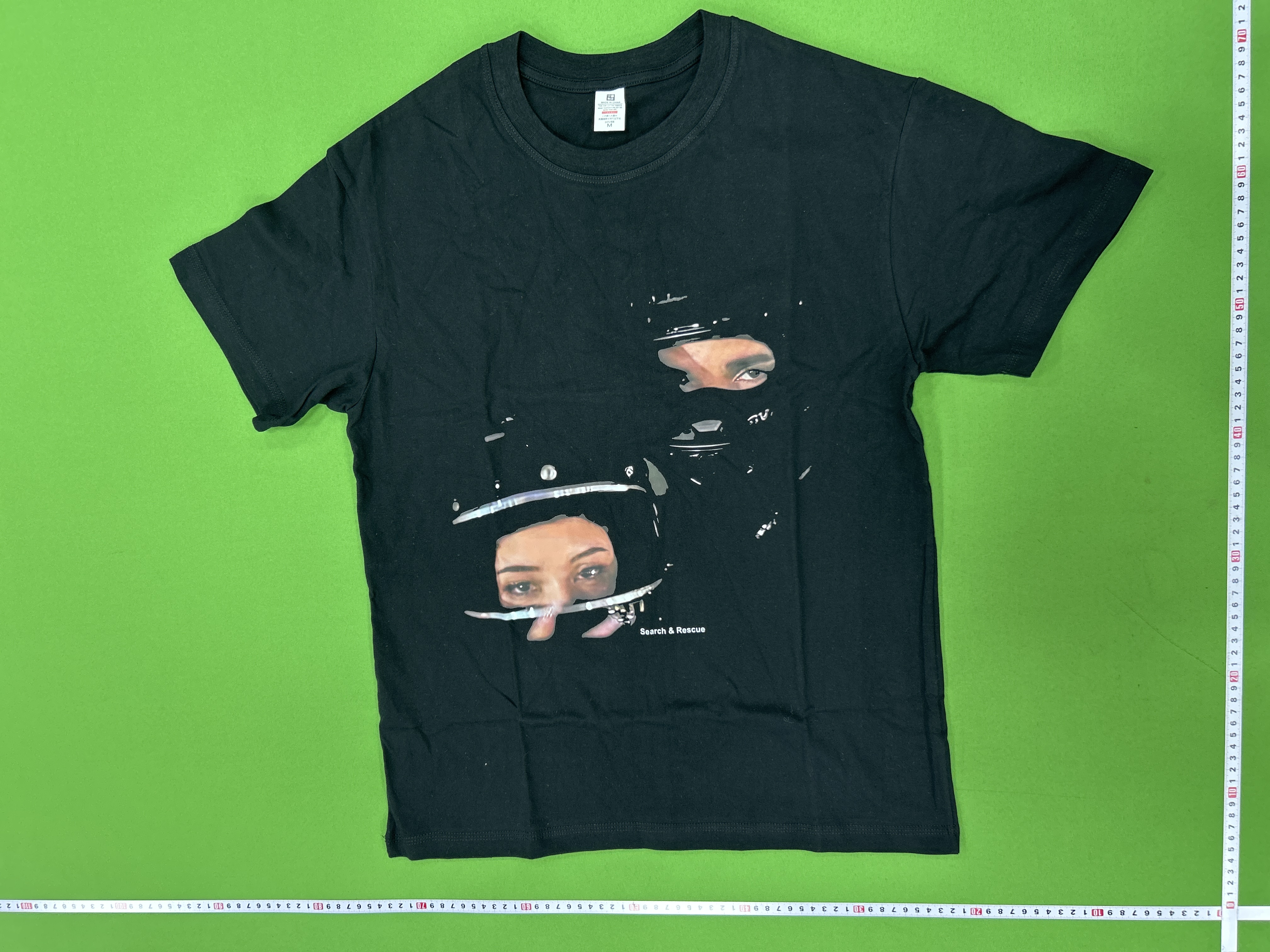 Foto QC 7 de Other Cristiano Ronaldo T-shirt Portrait Number 7 Black
