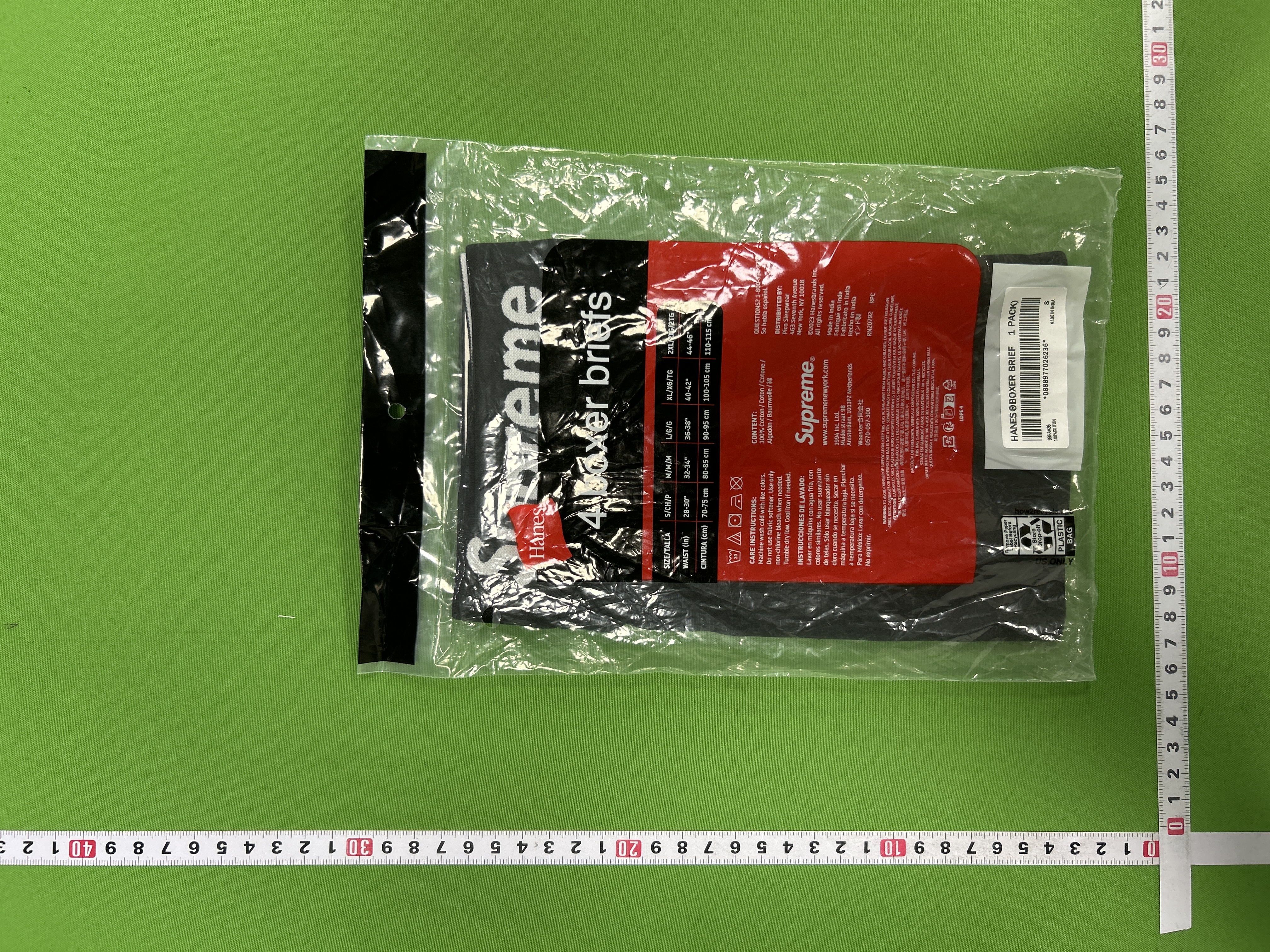 Foto QC 4 de Supreme Underwear Cotton Hanes Boxer Briefs 4 Pack White