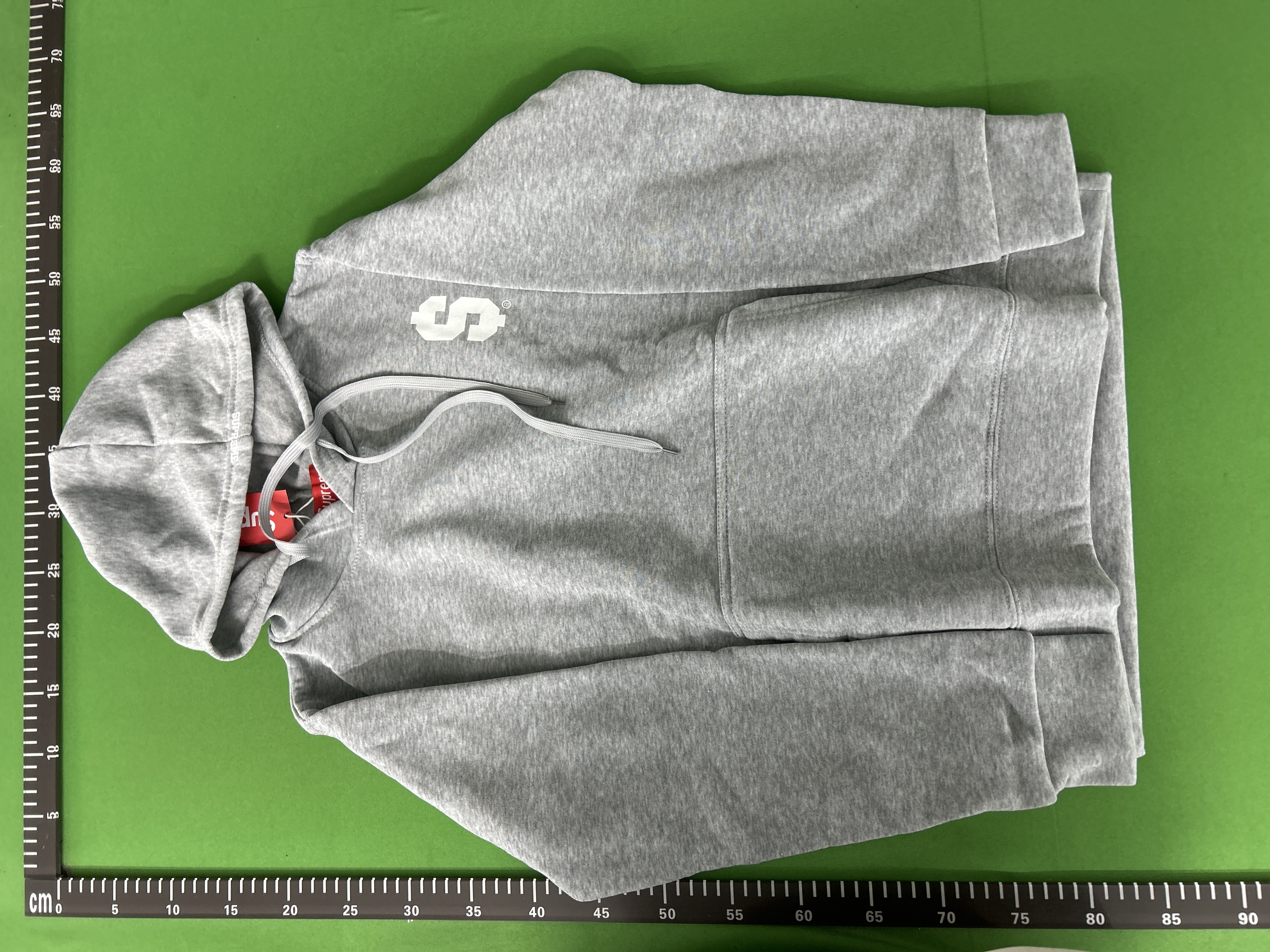 Foto QC 7 de Supreme Satin Appliqué Sweatpants Heather Grey