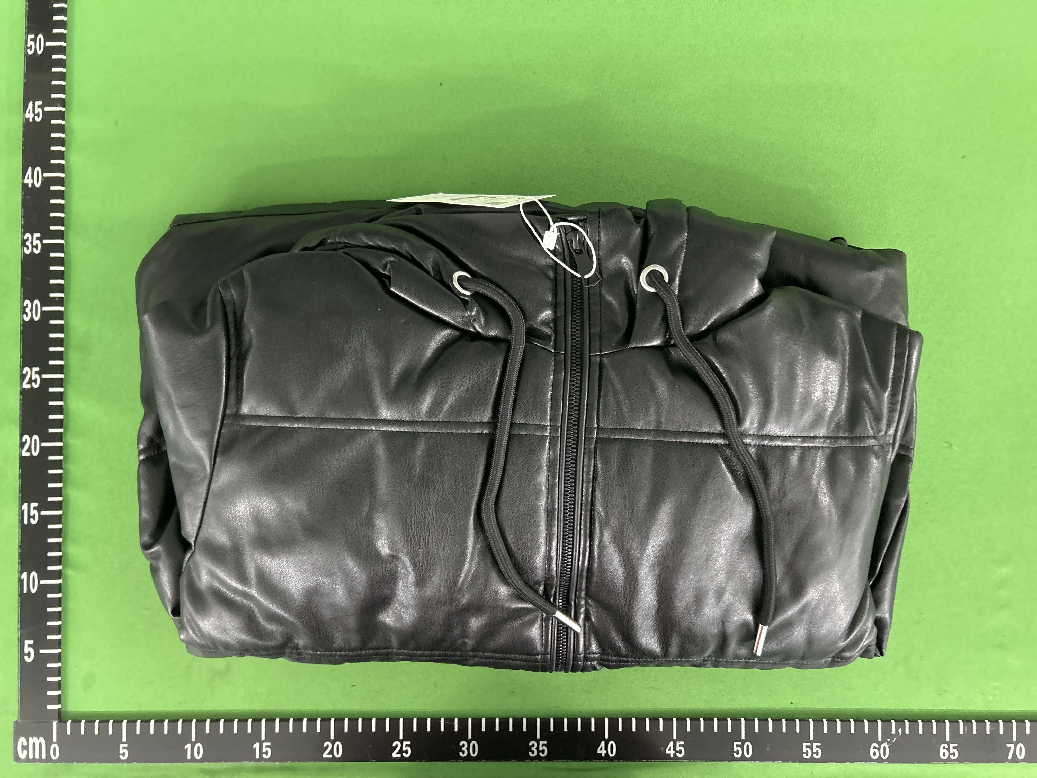 Foto QC 1 de Other Puffer Jacket Faux Leather Hooded Black