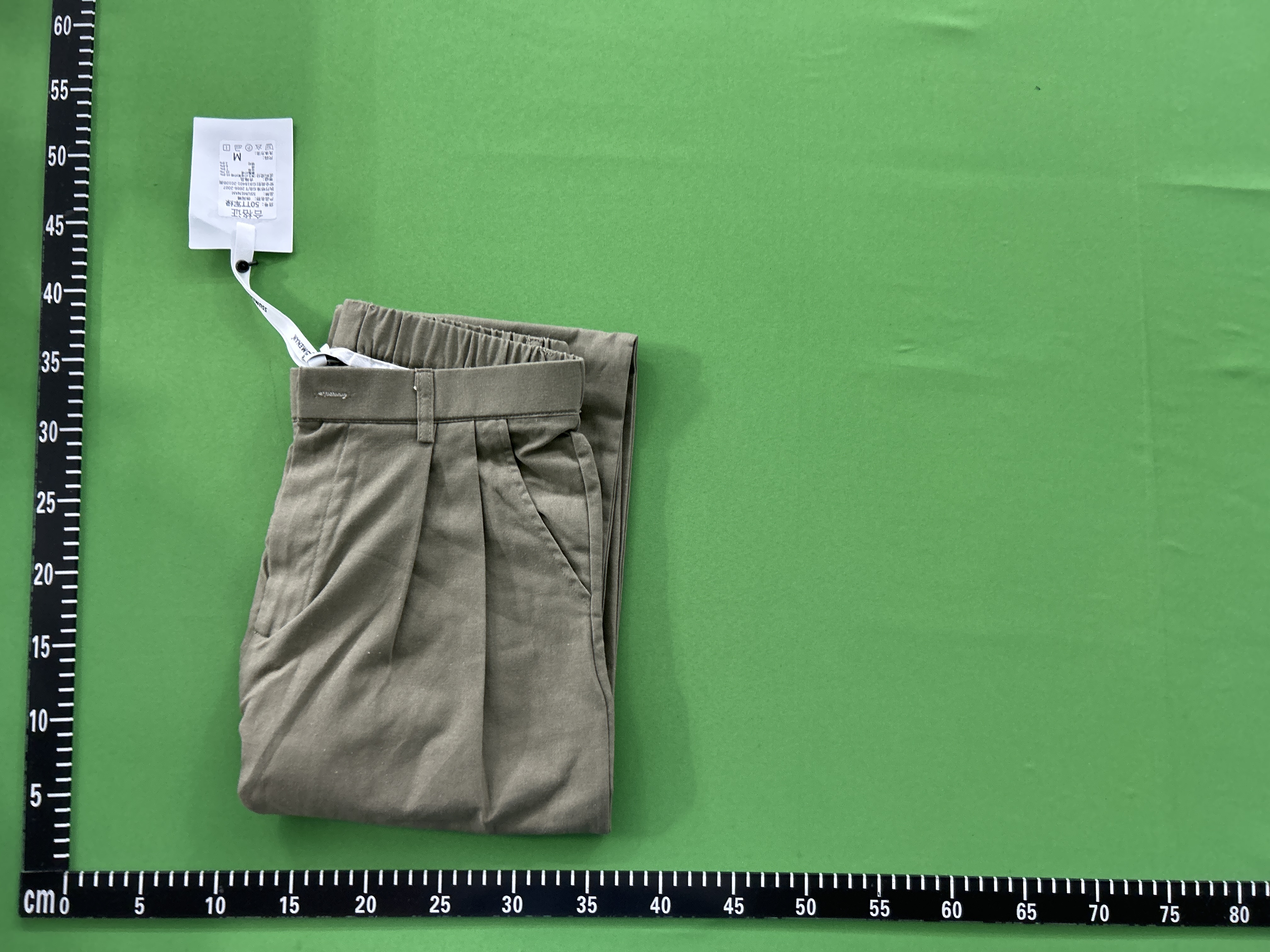 Foto QC 1 de Loro Piana Pants Cotton Linen Pleated Olive