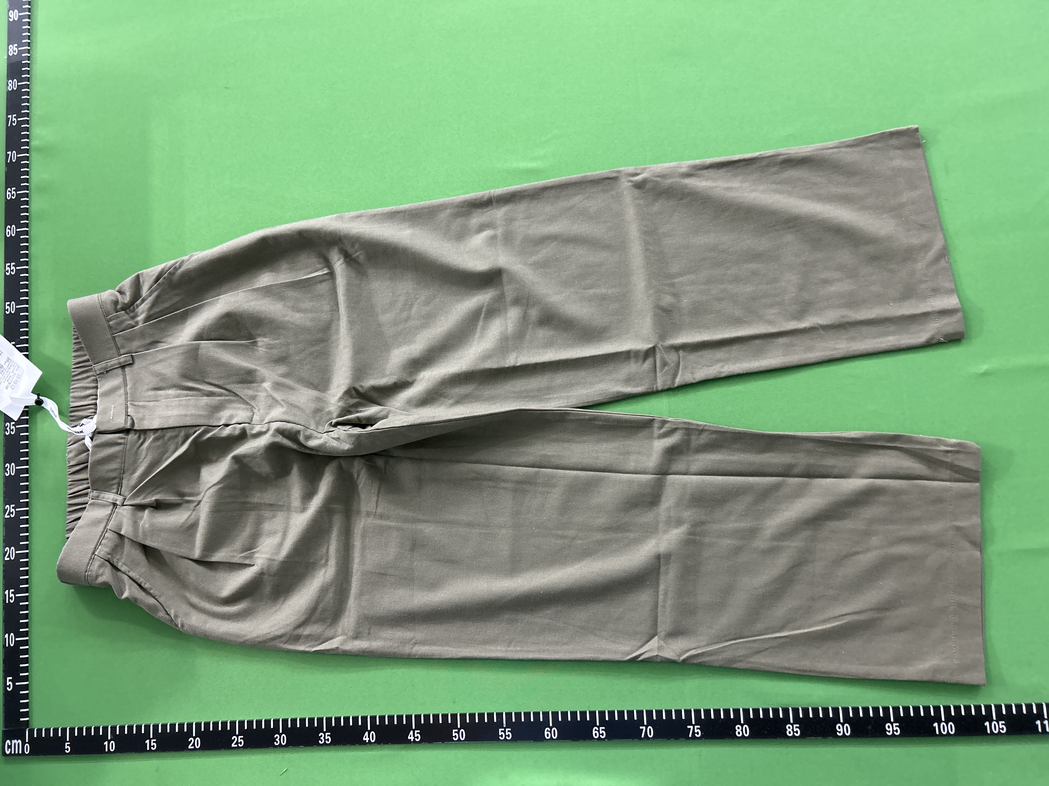 Foto QC 3 de Loro Piana Pants Cotton Linen Pleated Olive