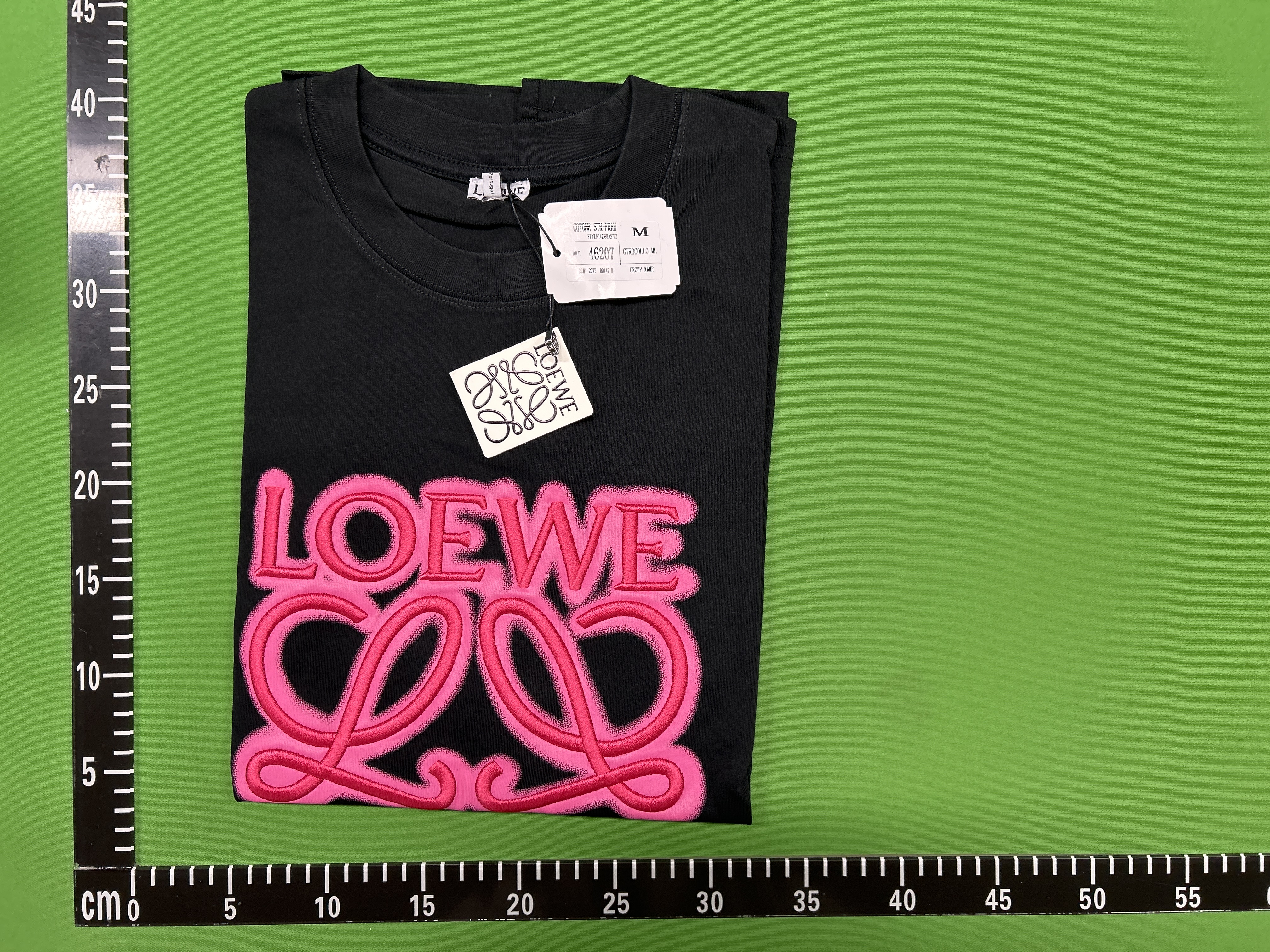 Foto QC 1 de Loewe T-shirt Embroidered Anagram Logo White