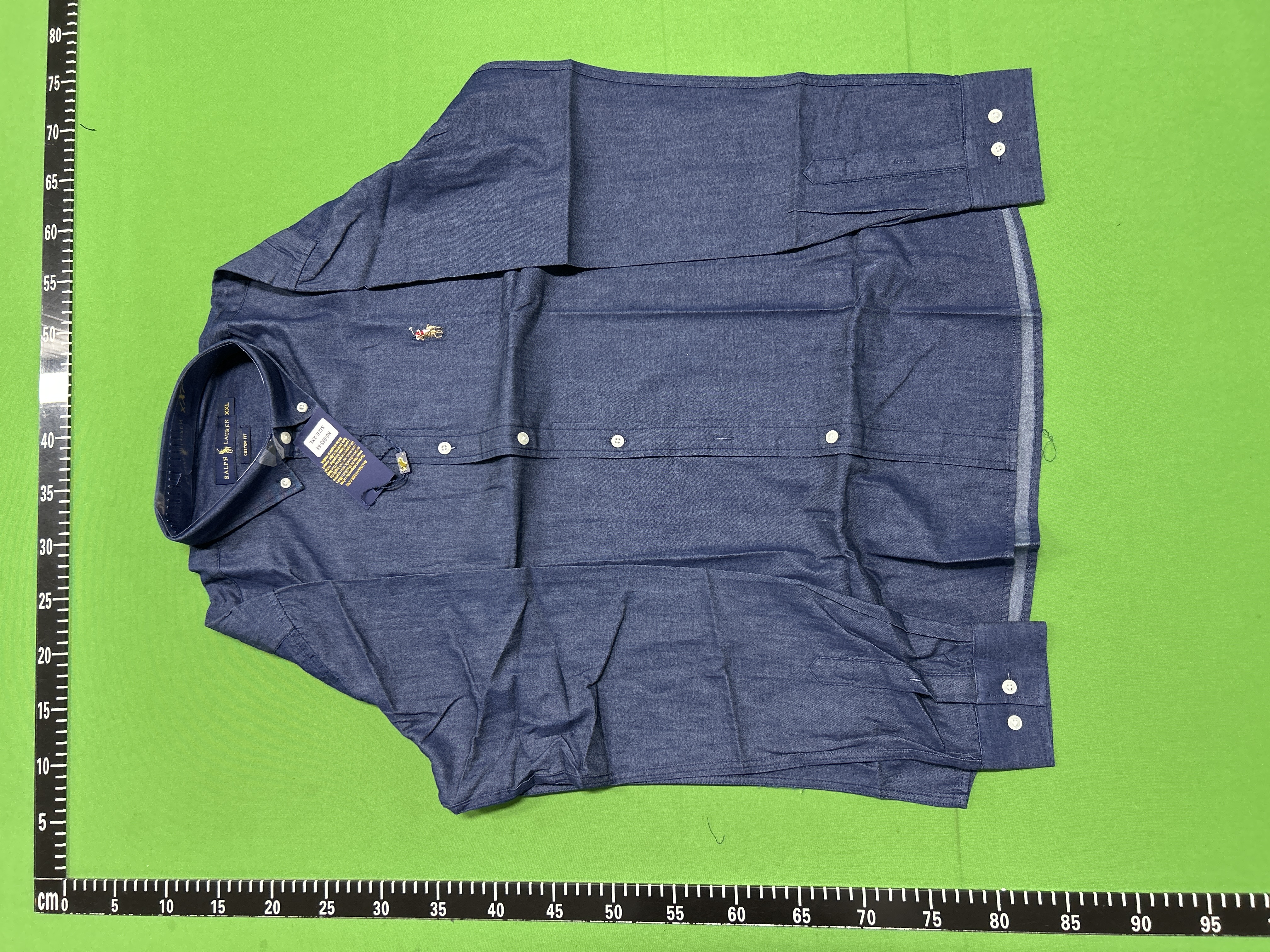 Foto QC 4 de Polo Ralph Lauren Shirt Small Pony Embroidery Washed Denim Blue