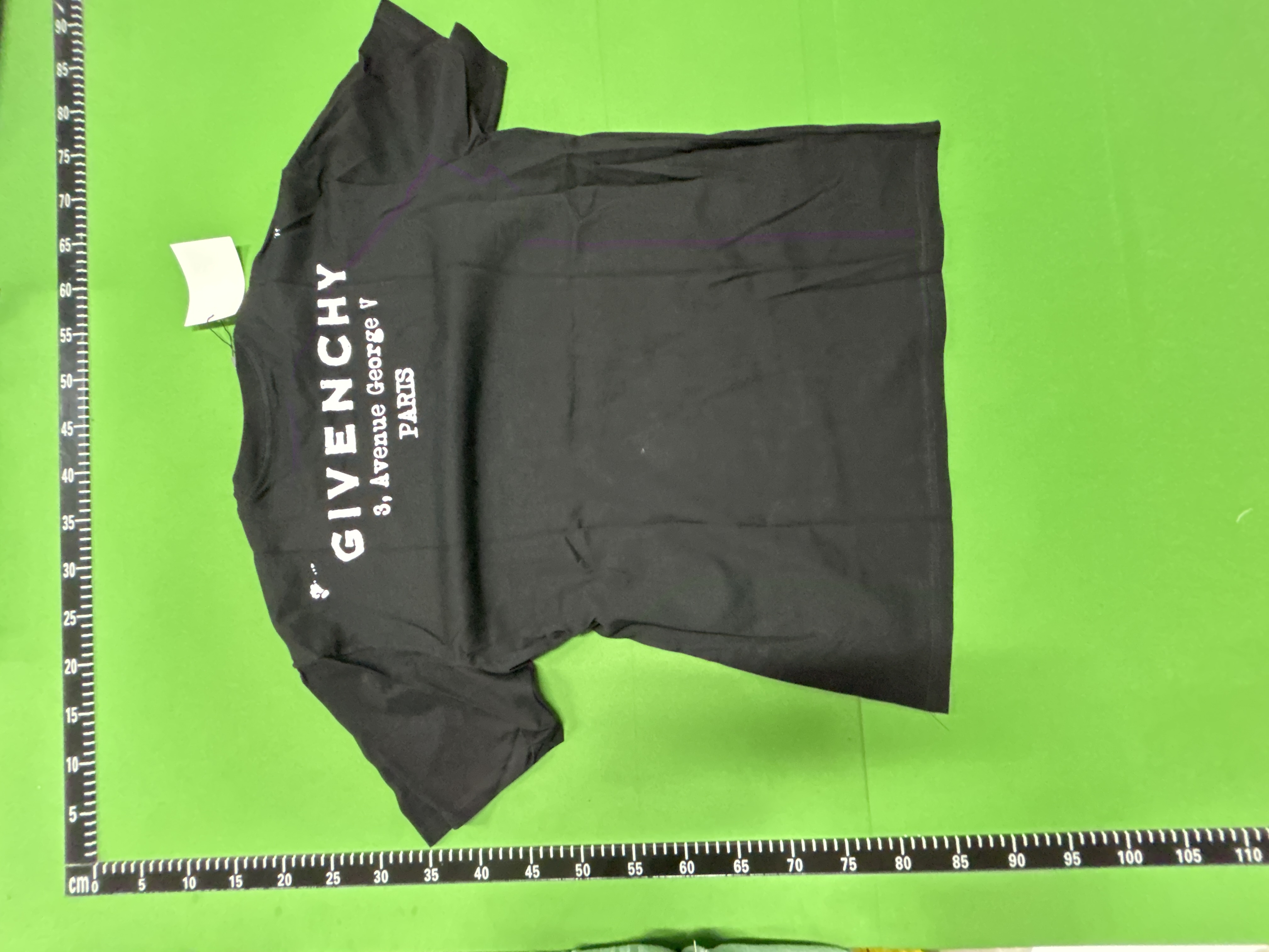Foto QC 4 de Givenchy T-shirt George V Address Print Black