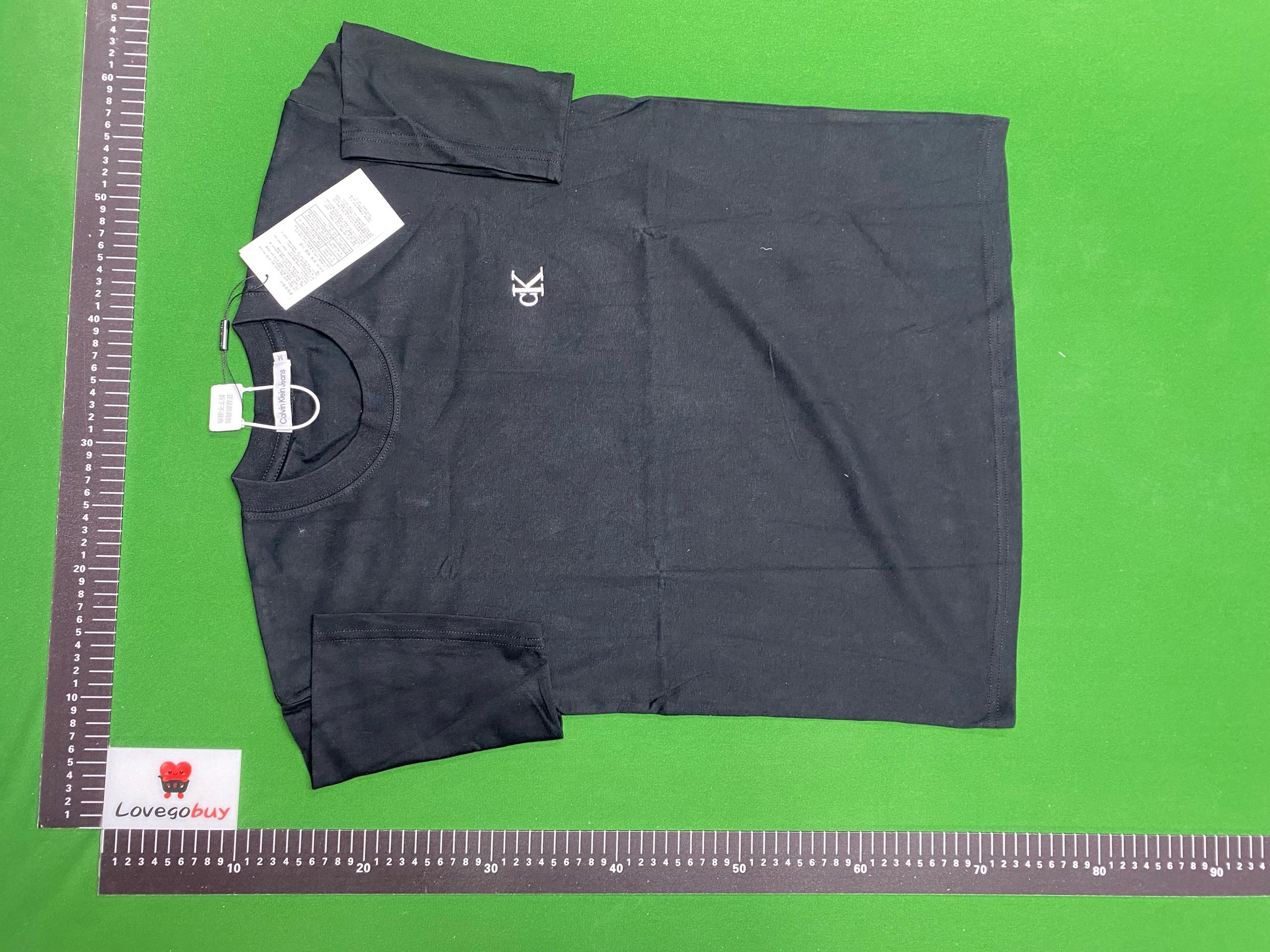 Foto QC 6 de Calvin Klein Jeans T-shirt Embossed Monogram Logo Black