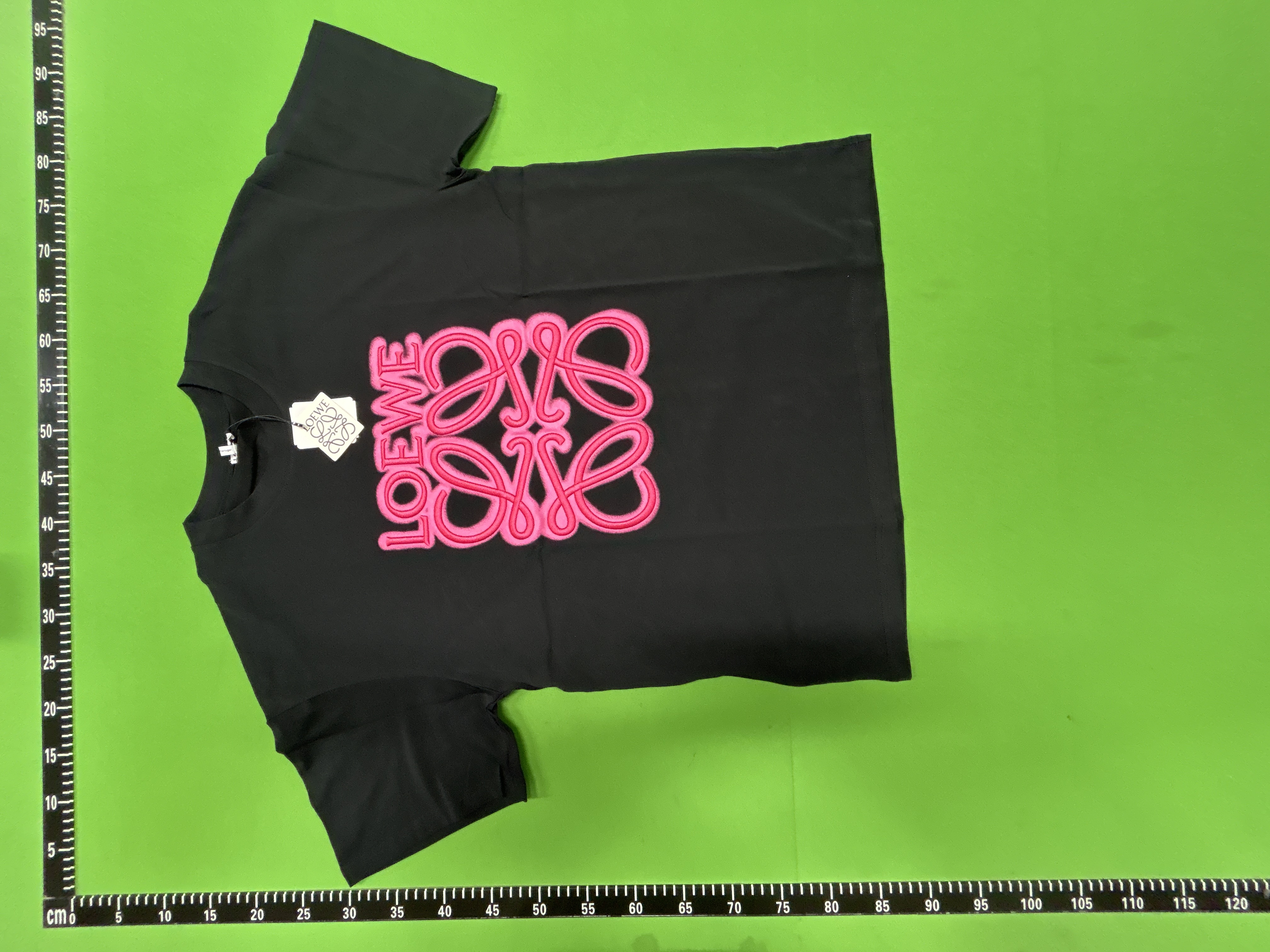 Foto QC 3 de Loewe T-shirt Embroidered Anagram Logo White