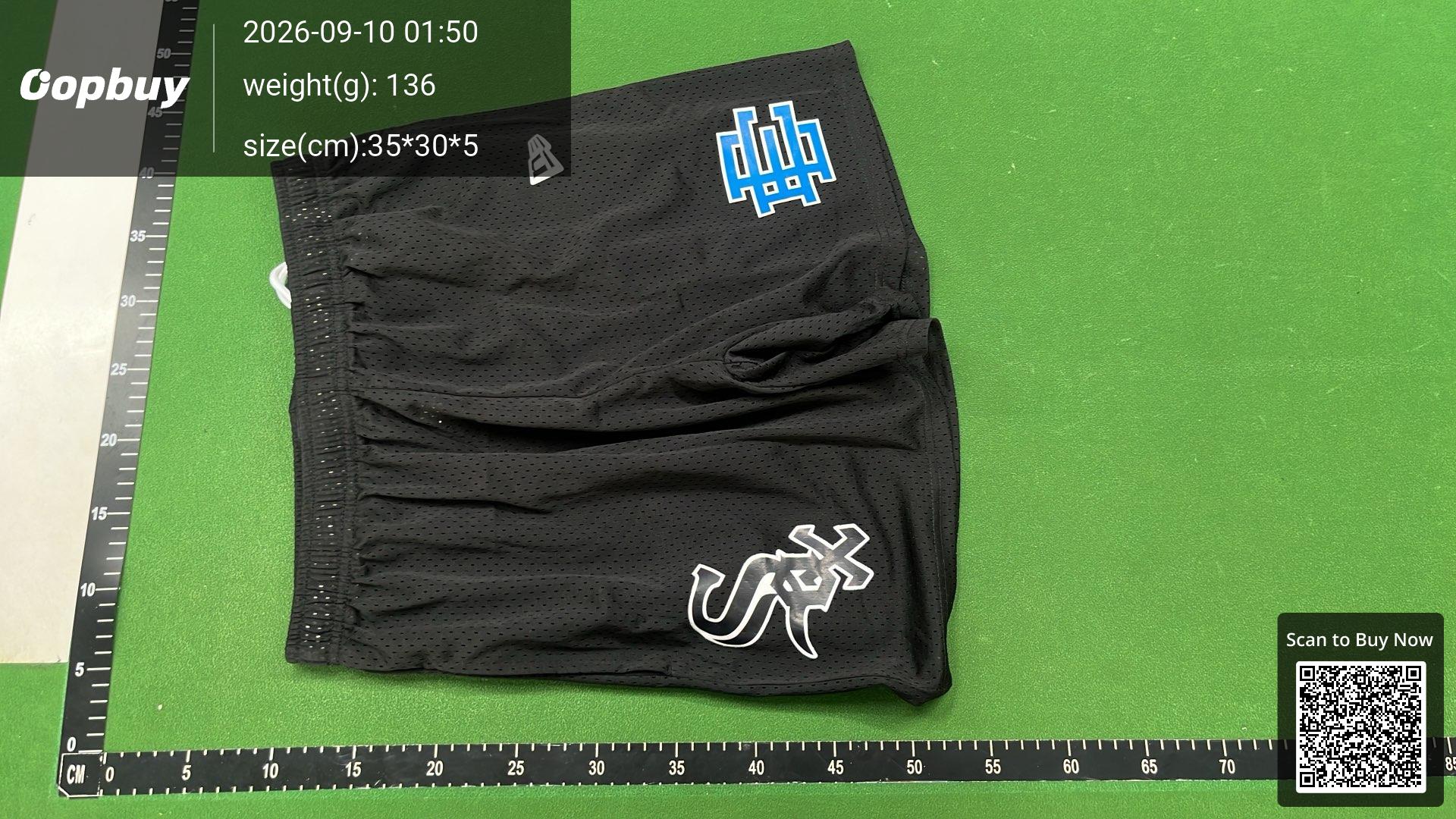 Foto QC 6 de Eric Emanuel Phoenix Suns EE Basic Basketball Shorts Pinstripe Mesh Blue