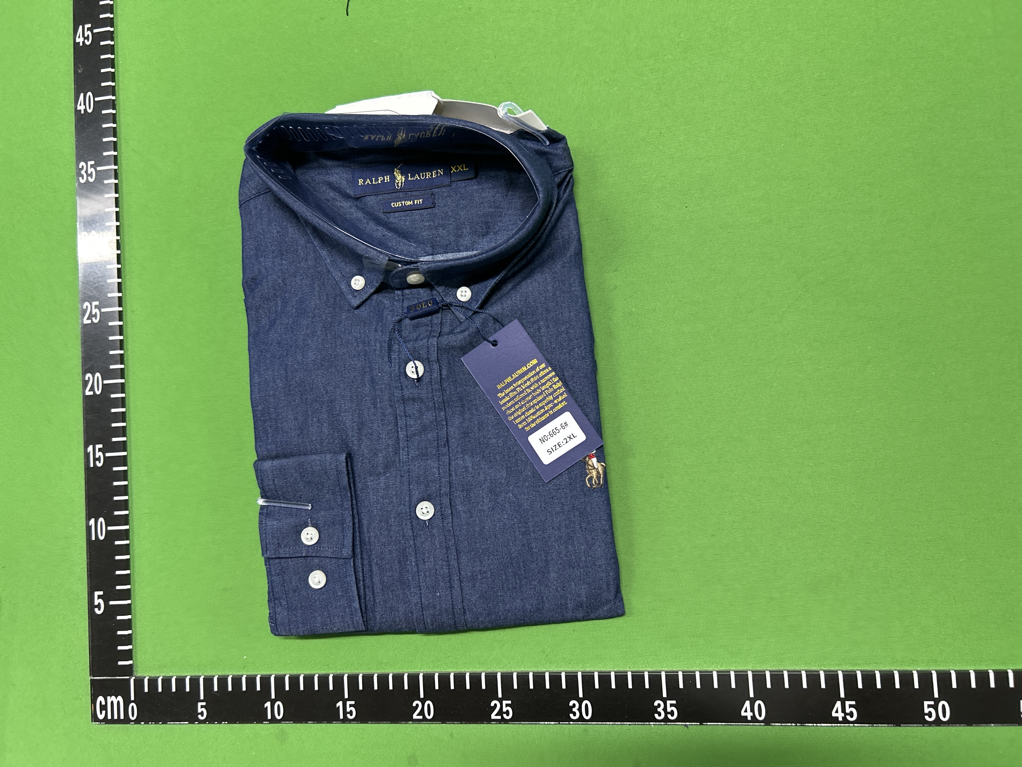 Foto QC 1 de Polo Ralph Lauren Shirt Small Pony Embroidery Washed Denim Blue