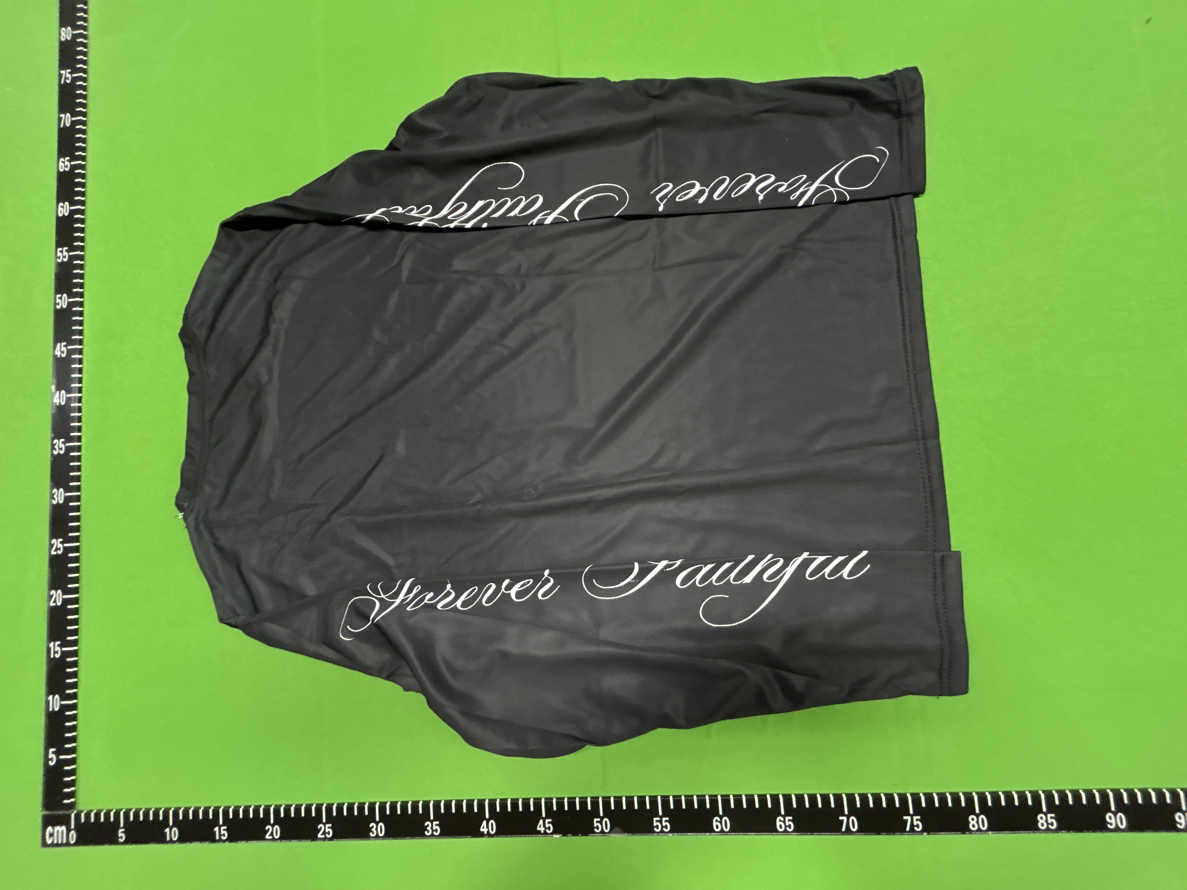 Foto QC 8 de Unbranded Forever Faithful Sleeve Print Waffle Knit T-shirt Black