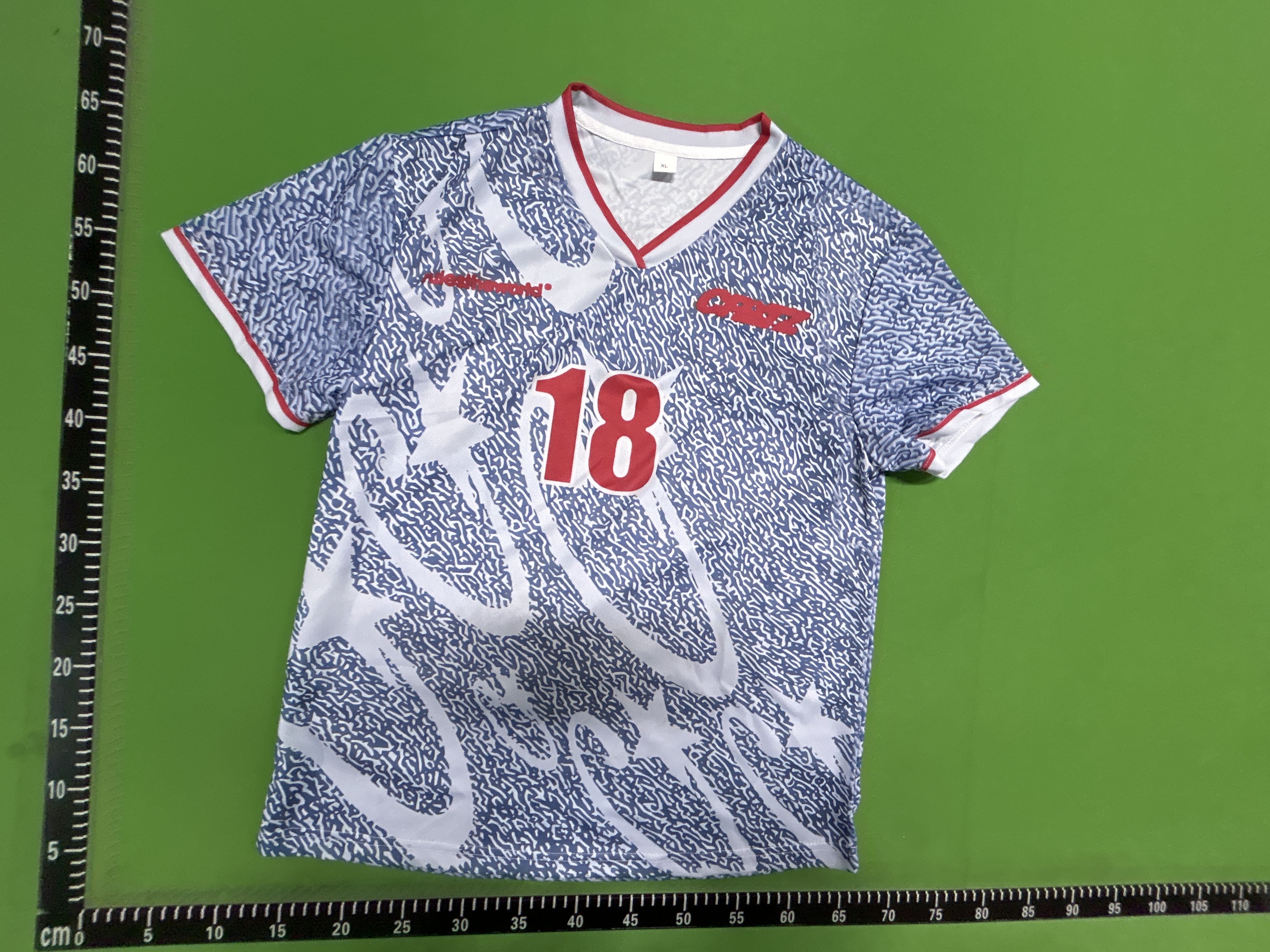 Foto QC 7 de Corteiz Allstarz Football Jersey Baby Blue