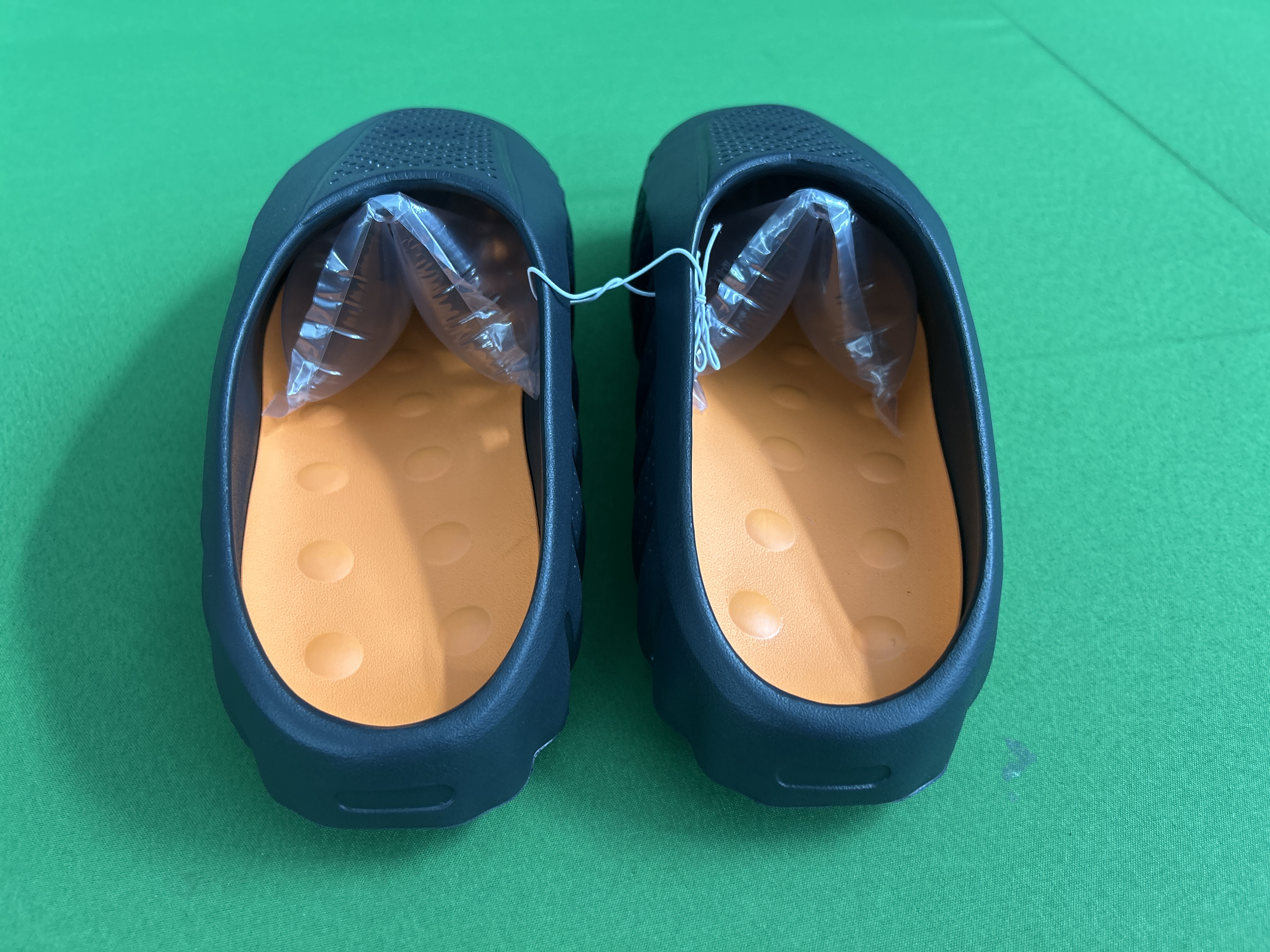 Foto QC 2 de Generic Wavy Closed-toe Slide Foam Grey Orange
