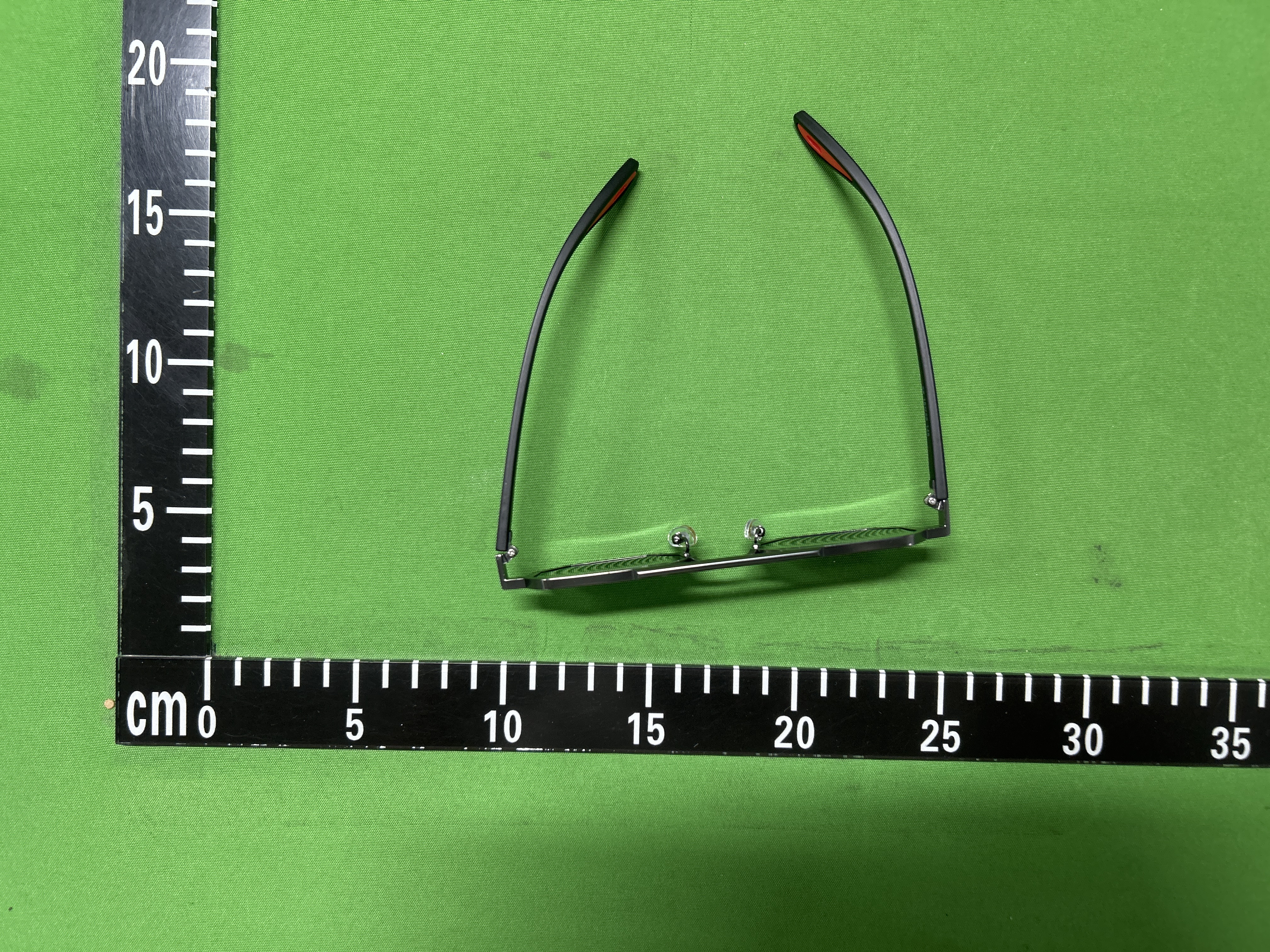 Foto QC 8 de Unbranded Octagonal Metal Eyeglasses Gunmetal Black Orange