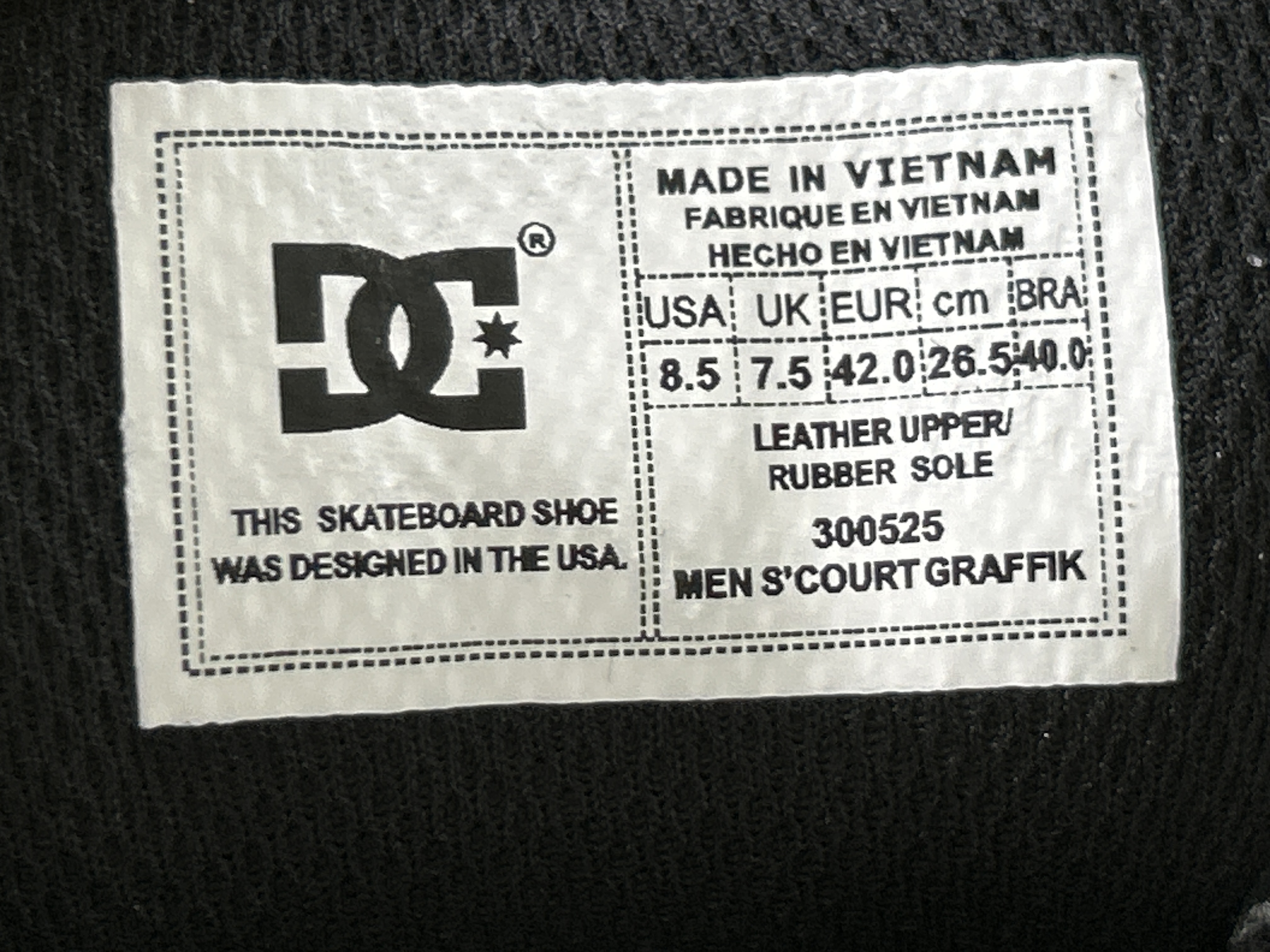 Foto QC 5 de DC Court Graffik Low Black Pink Pattern 300678