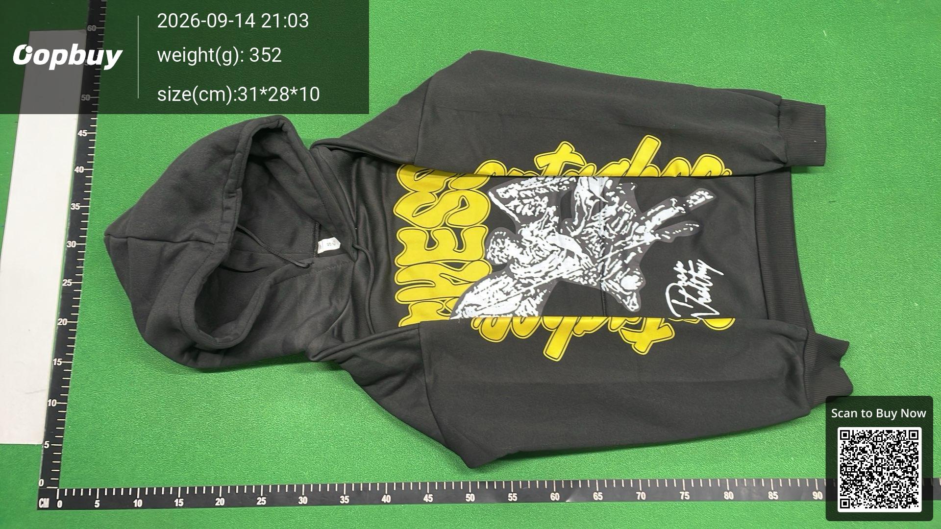 Foto QC 2 de Richesse Entachee Born Poor Die Wealthy Hoodie Angel Blue