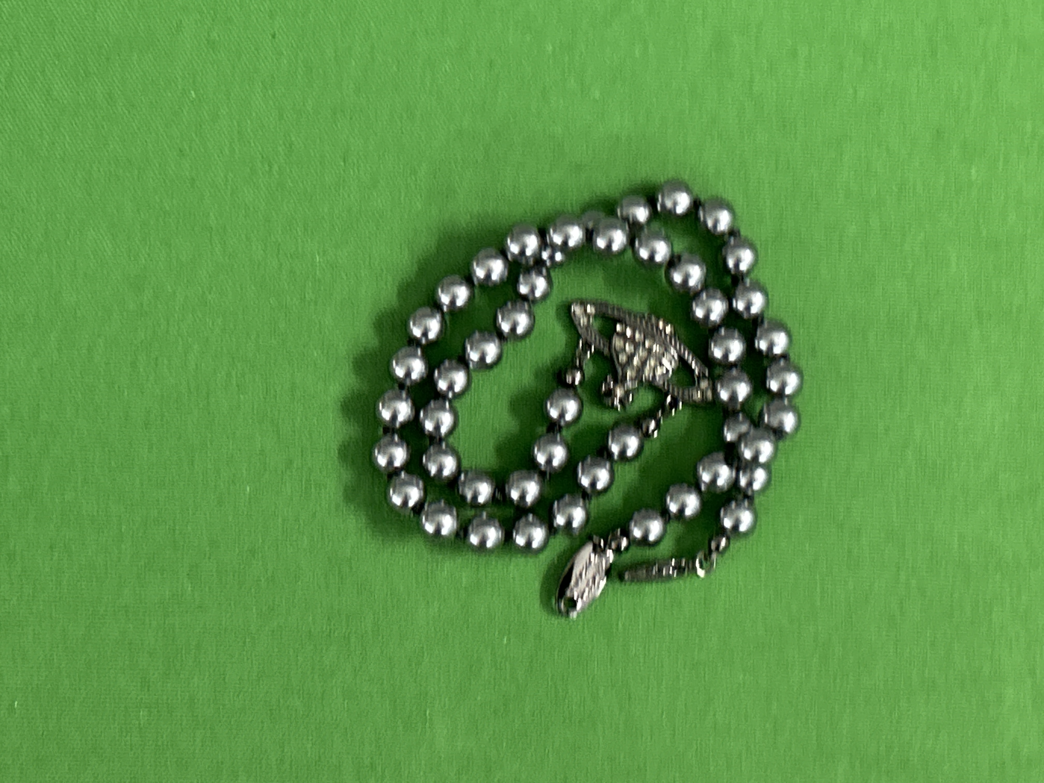 Foto QC 3 de Vivienne Westwood Necklace Metal Pearl Crystal Silver Pink