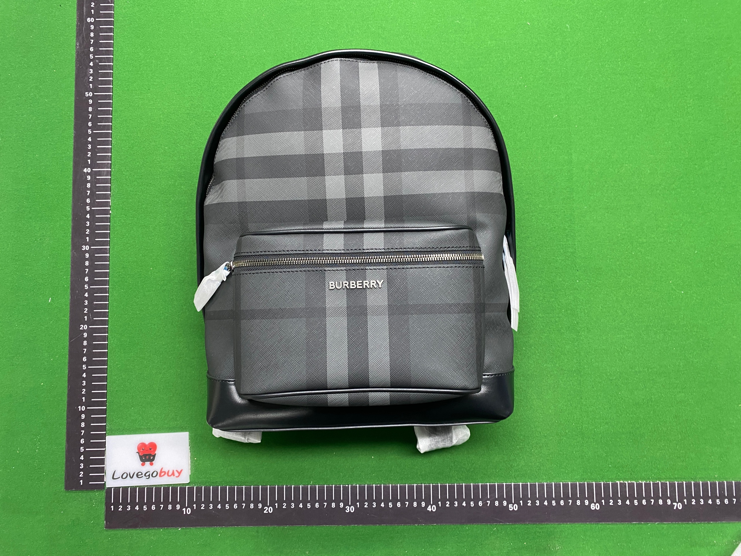 Foto QC 4 de Burberry Jett Backpack Charcoal London Check