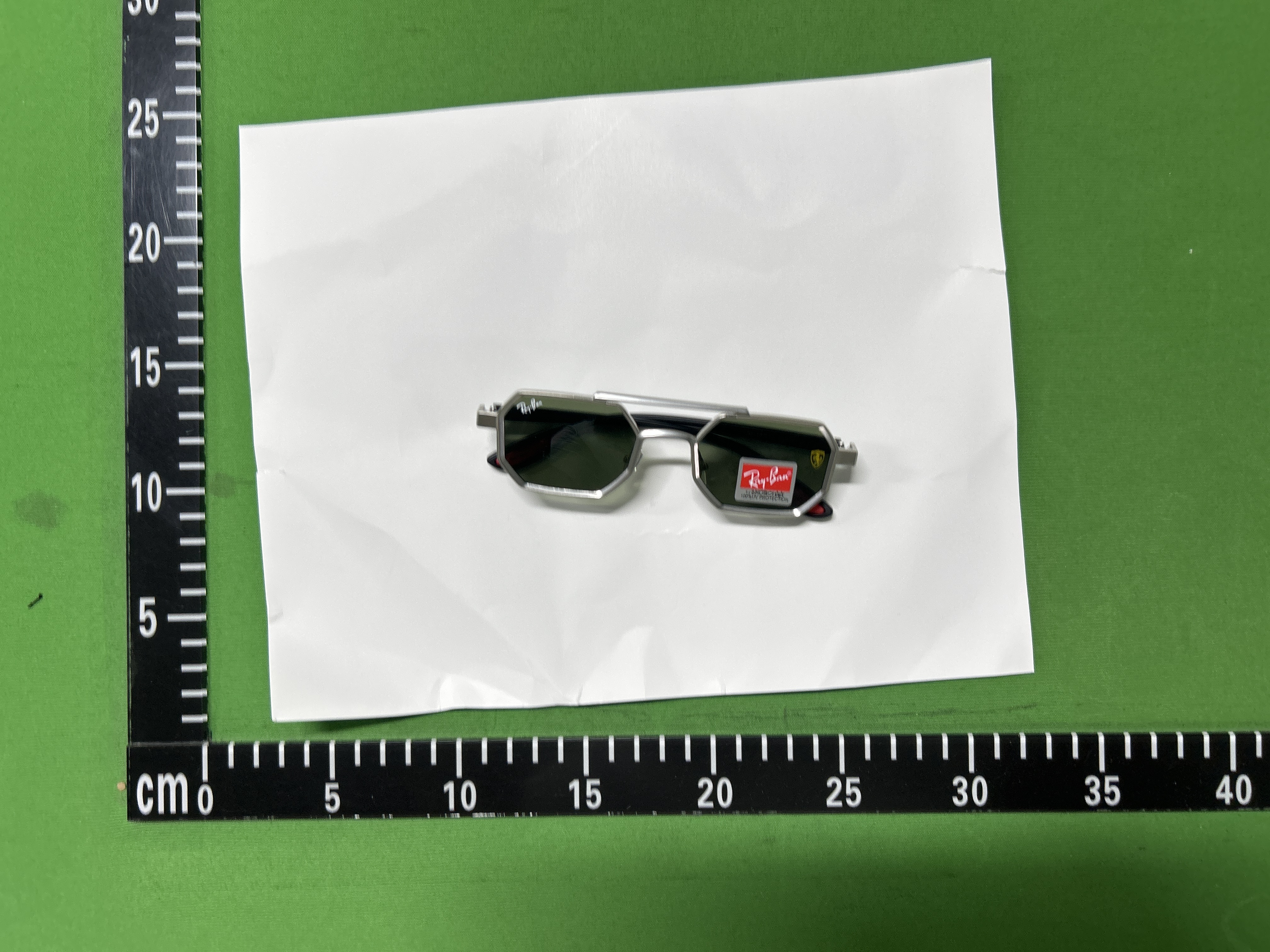 Foto QC 6 de Unbranded Octagonal Metal Eyeglasses Gunmetal Black Orange