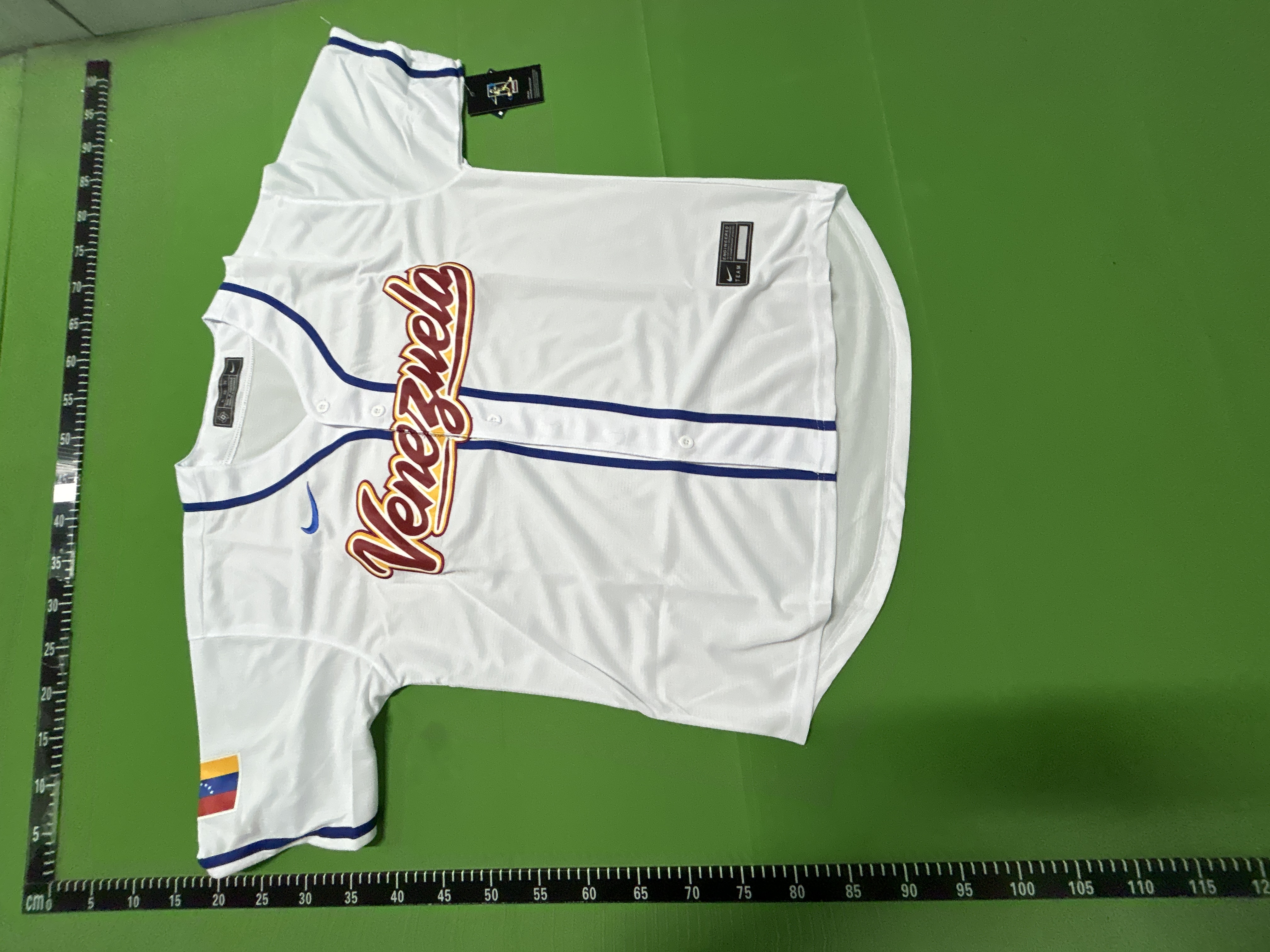 Foto QC 7 de WBC x Venezuela 2026 Away Acuña Jr. #21 Baseball Jersey Blue