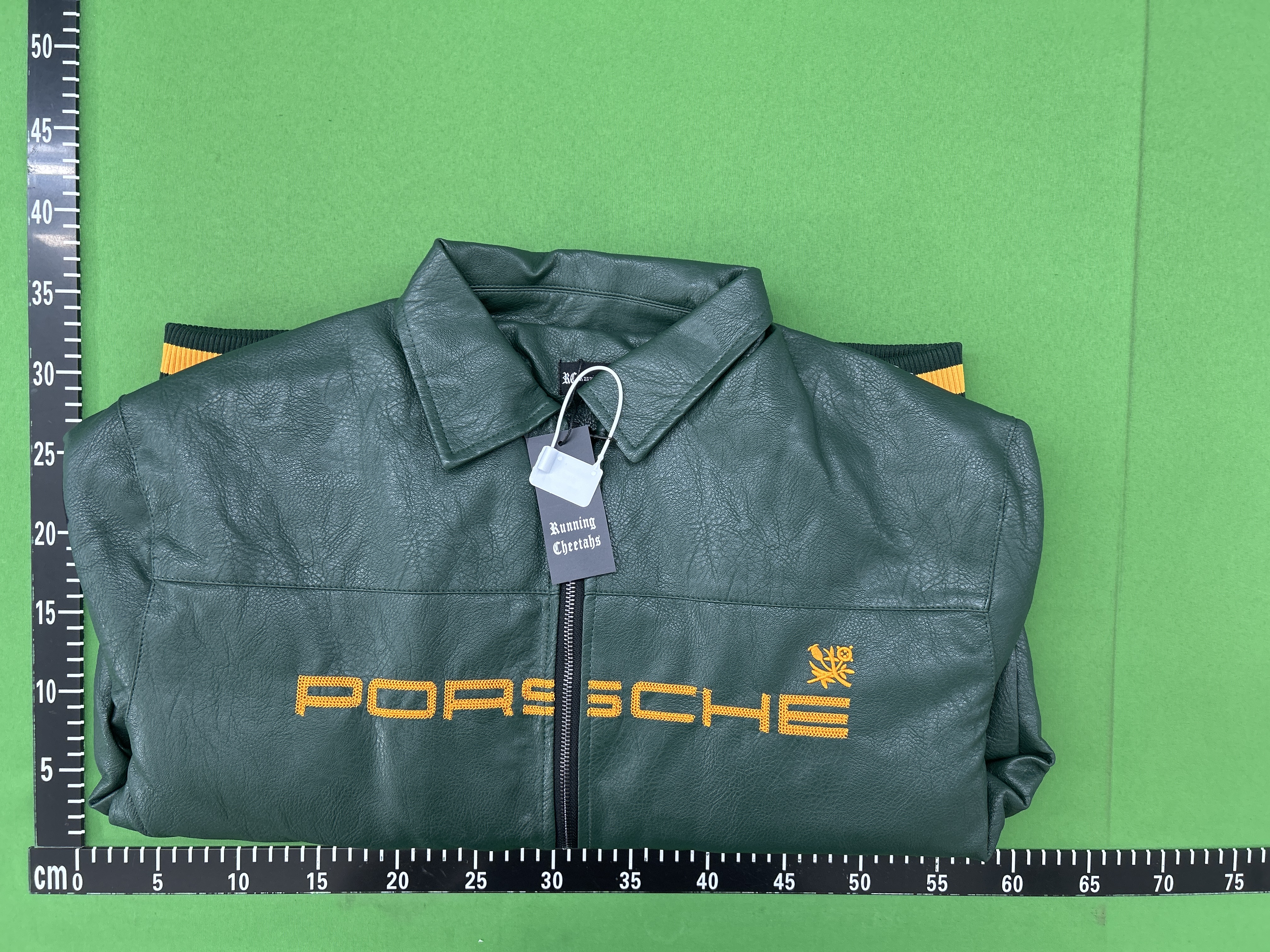 Foto QC 7 de Aimé Leon Dore x Porsche 993 Turbo Leather Club Jacket Black