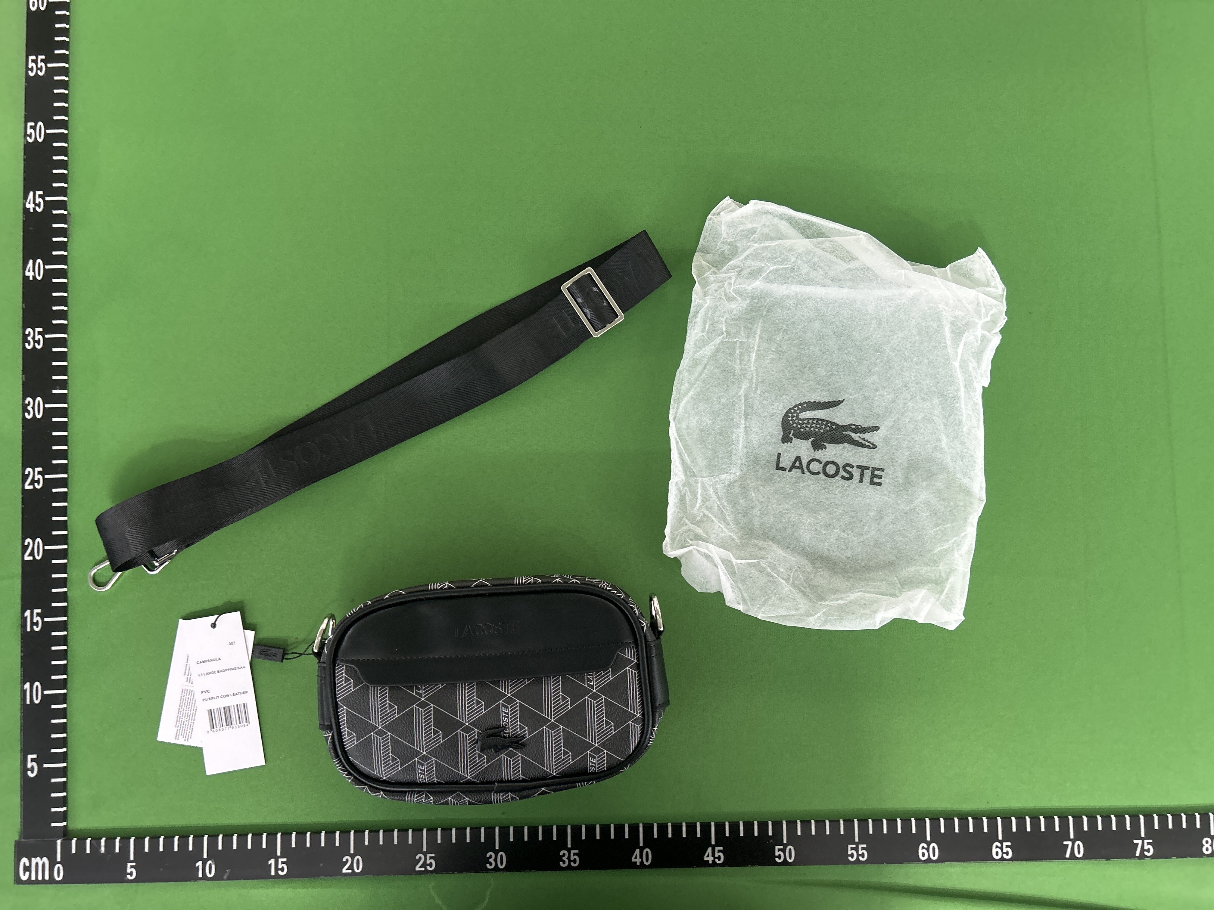 Foto QC 3 de Lacoste The Blend Monogram Crossbody Bag Black