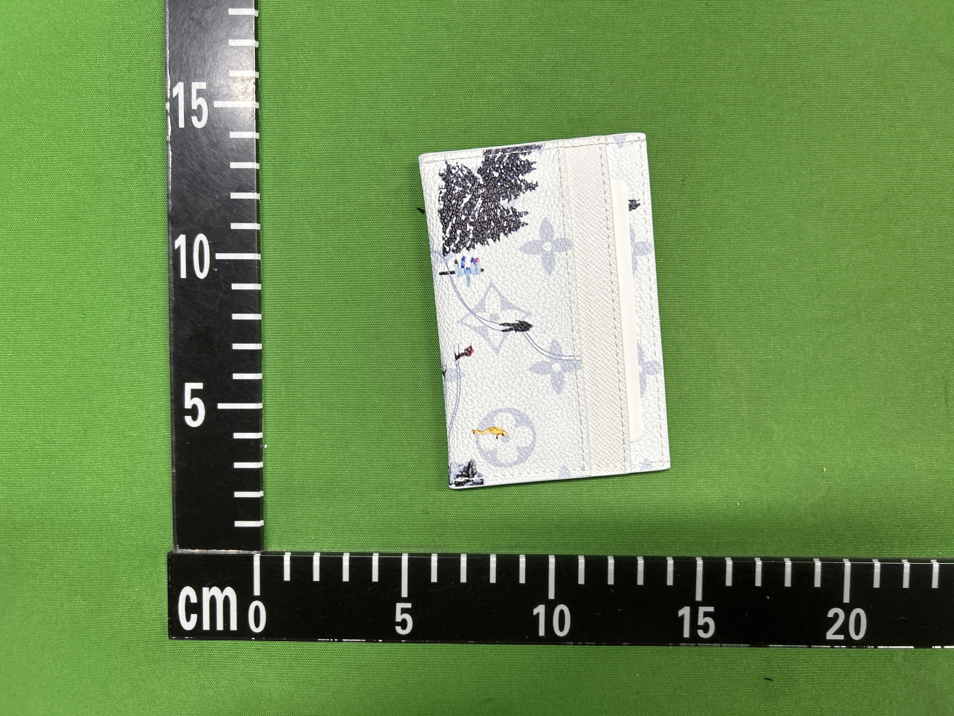Foto QC 2 de Louis Vuitton Swim Double Card Holder Monogram Canvas Blue Lagoon