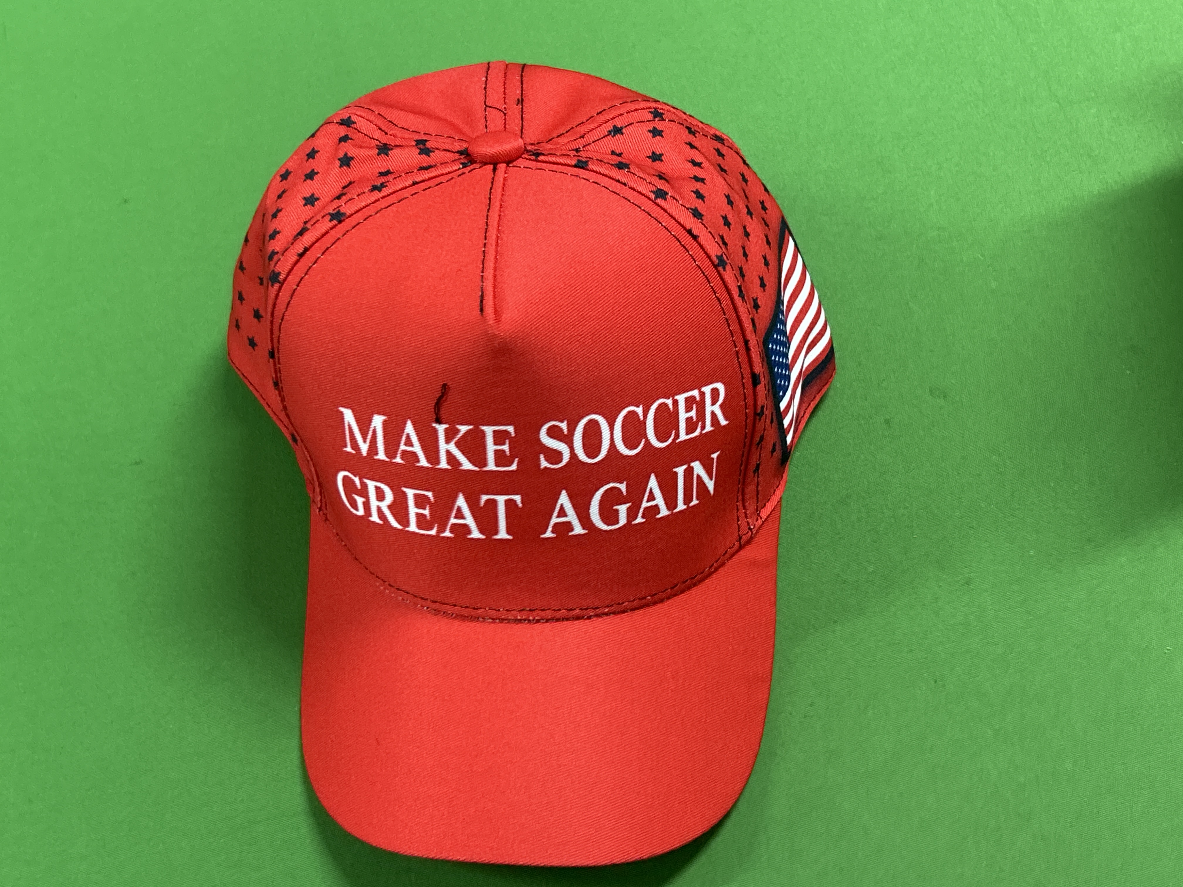Foto QC 3 de Unbranded Make Soccer Great Again Cap Red