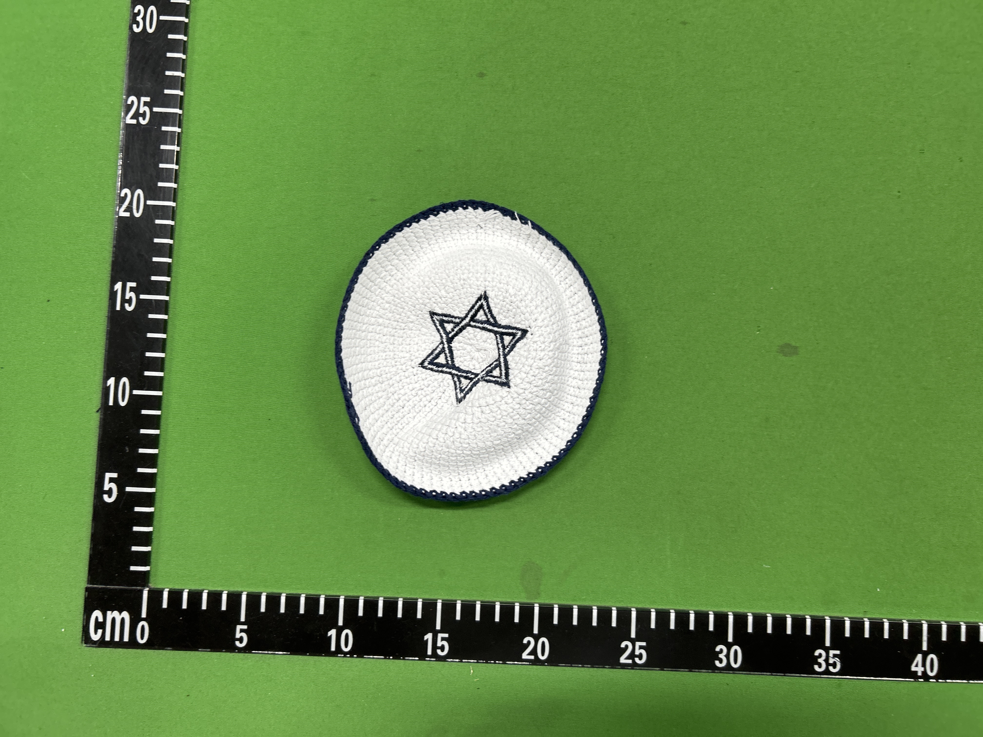 Foto QC 8 de Unbranded Star of David Kippah Blue/White