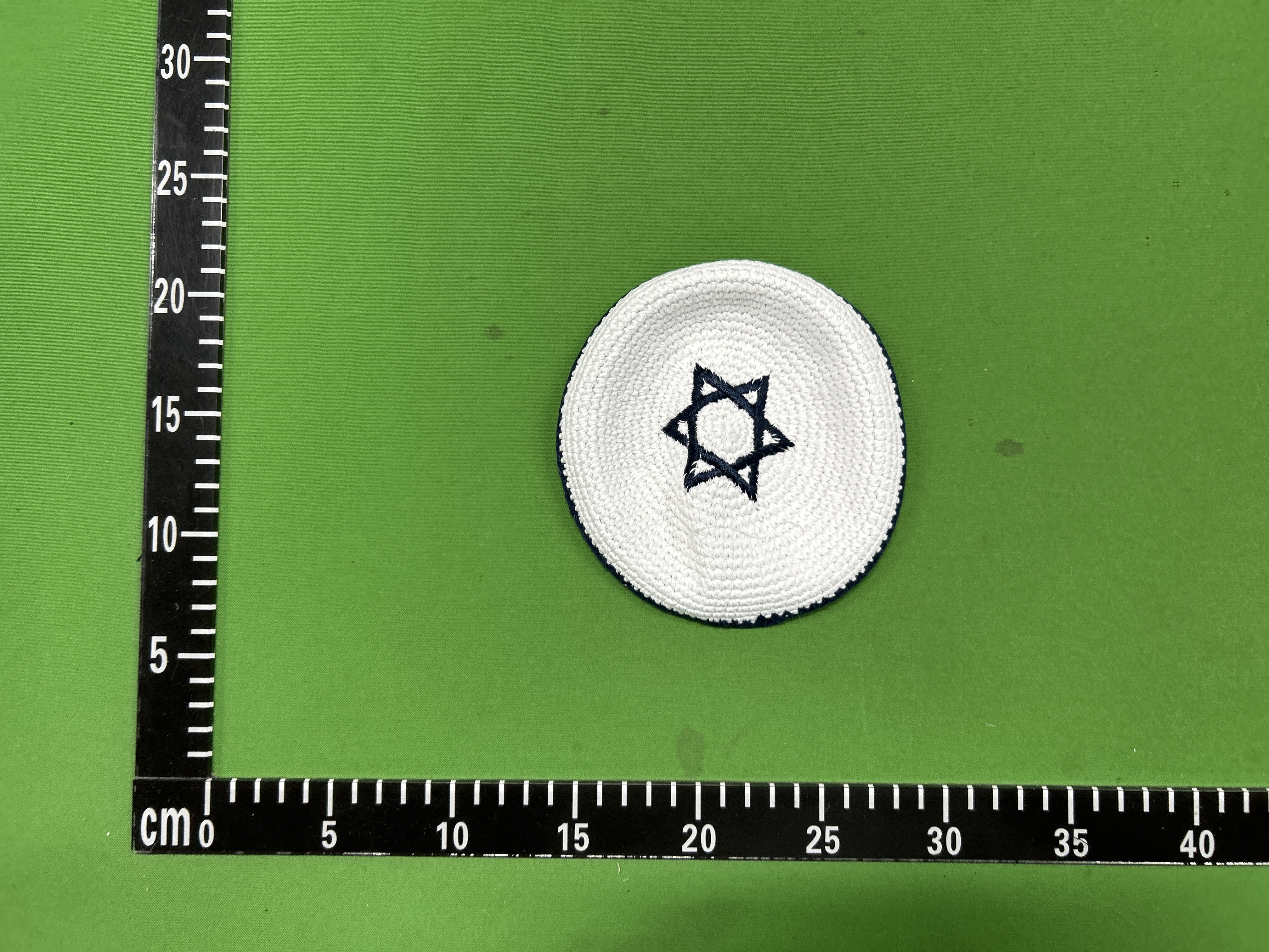 Foto QC 7 de Unbranded Star of David Kippah Blue/White