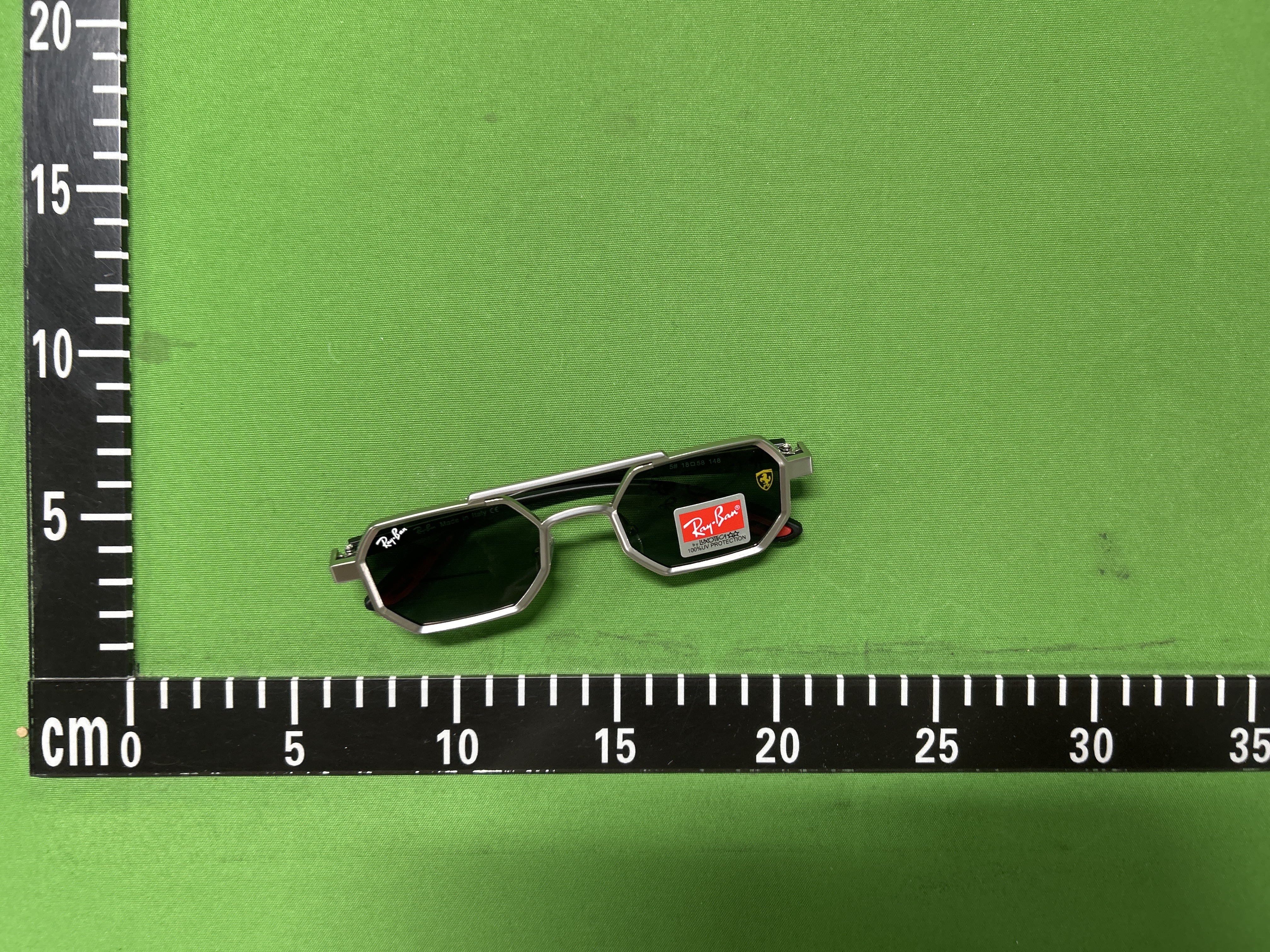 Foto QC 4 de Unbranded Octagonal Metal Eyeglasses Gunmetal Black Orange