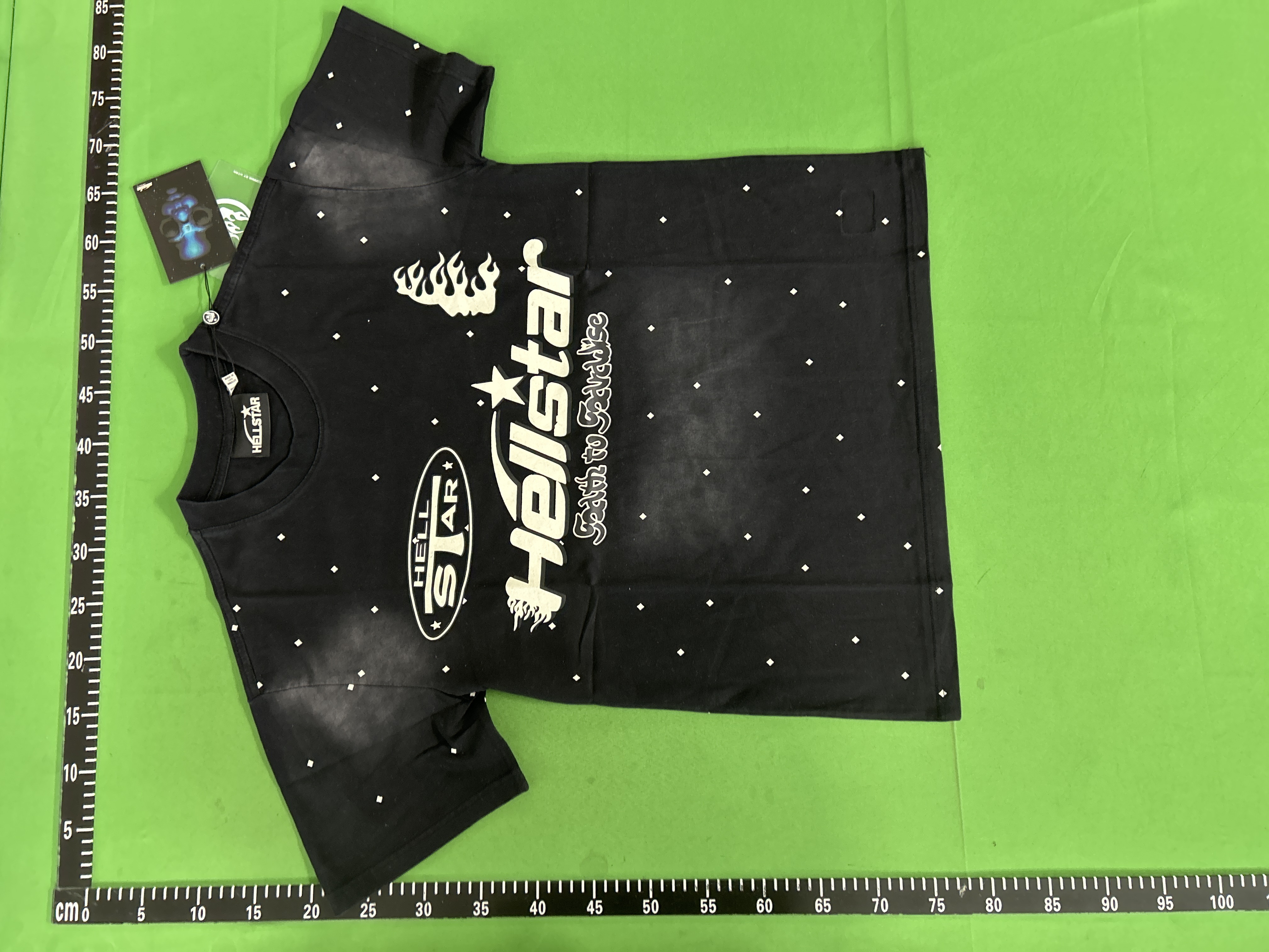 Foto QC 3 de Hellstar Reebok T-shirt Path 2 Paradise Hockey Mask 777 White Black