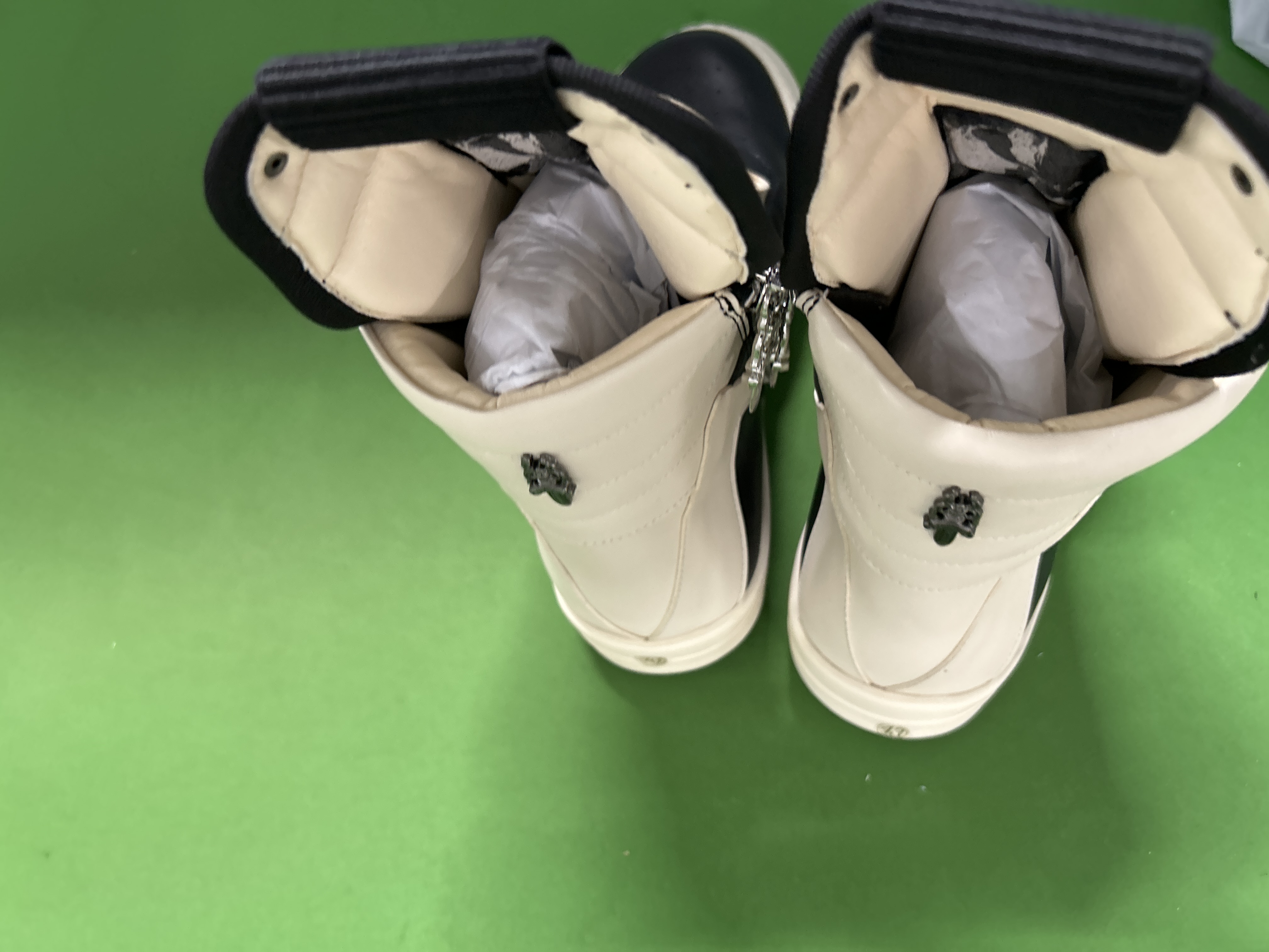 Foto QC 3 de Chrome Hearts Geobasket High Rick Owens Black White