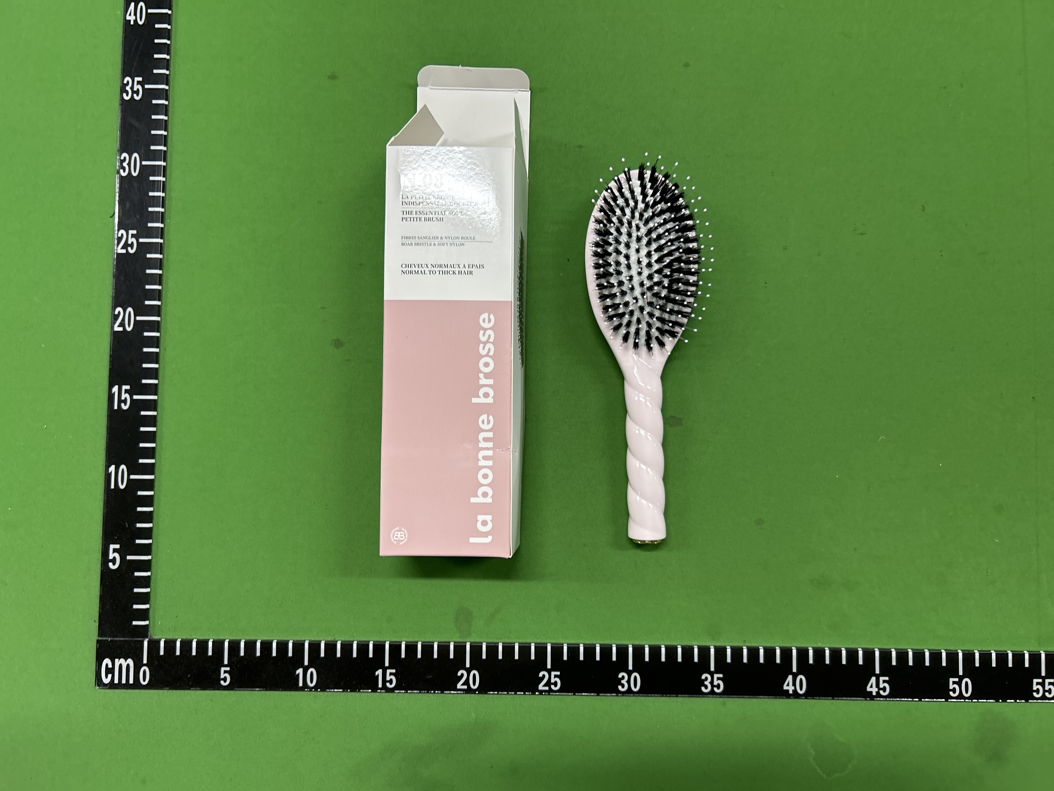 Foto QC 1 de Other Macaron Twist Boar Bristle Air Cushion Hair Brush Yellow