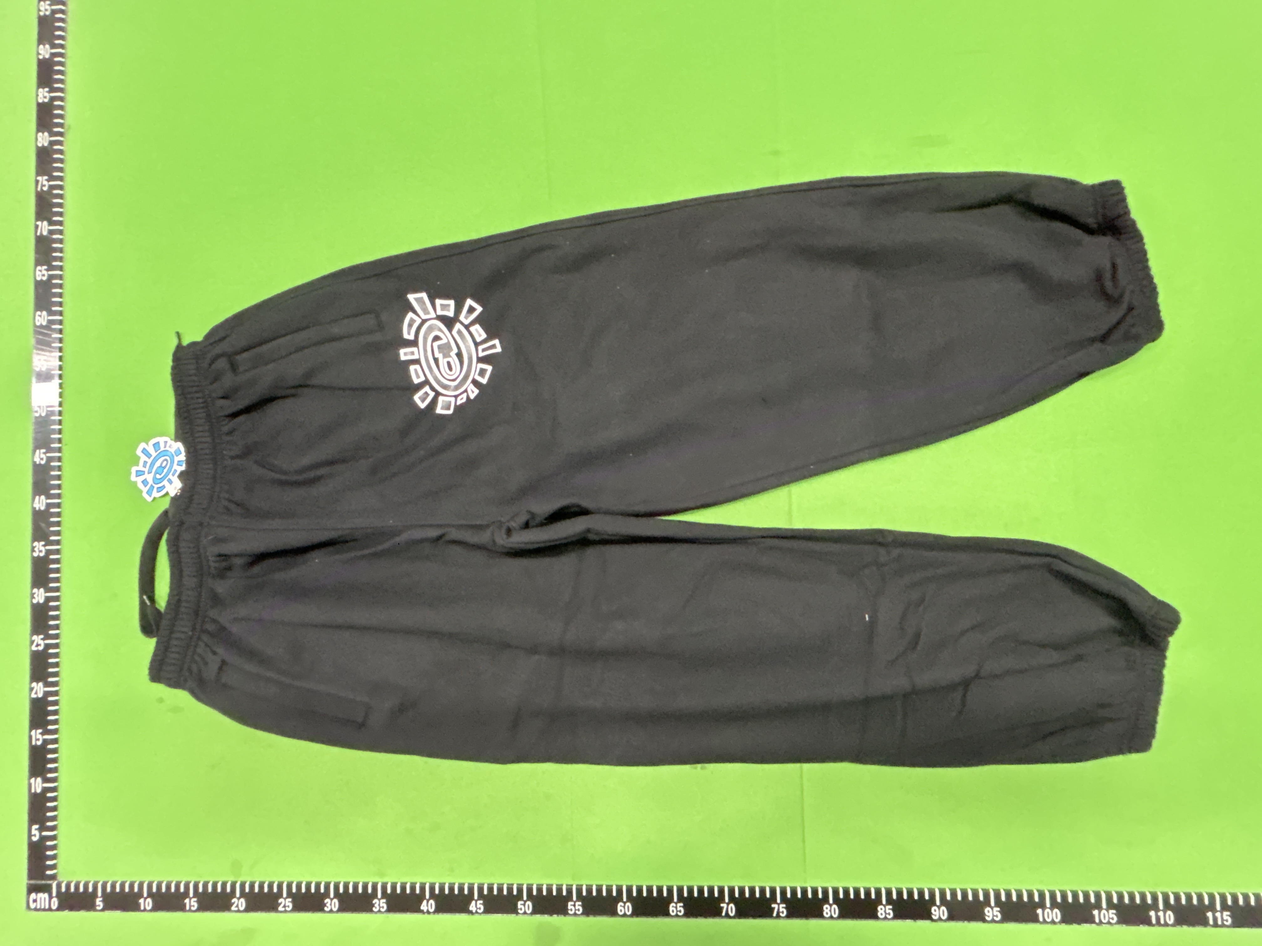 Foto QC 3 de ADWYSD Relaxed Sun Logo Sweatpants Black