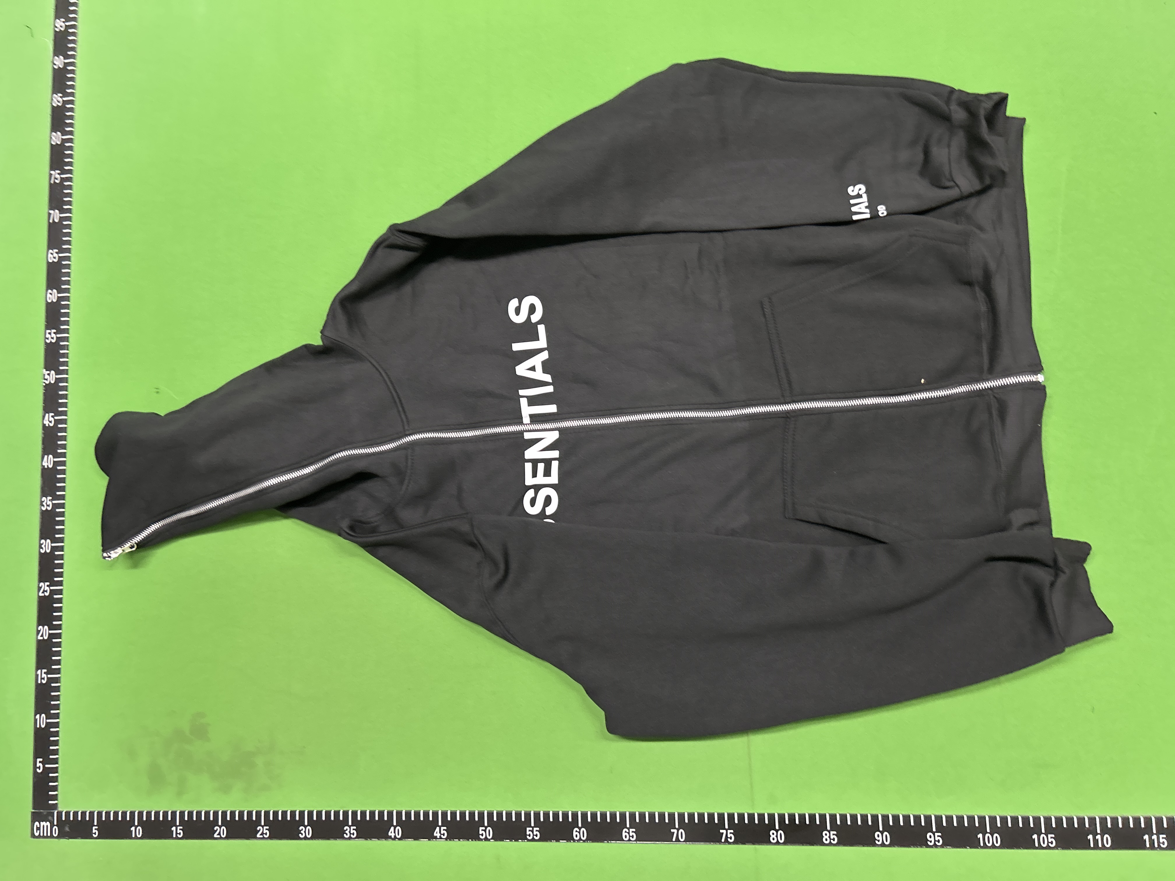 Foto QC 3 de Fear of God Essentials Zip Sweater Fleece Hoodie White