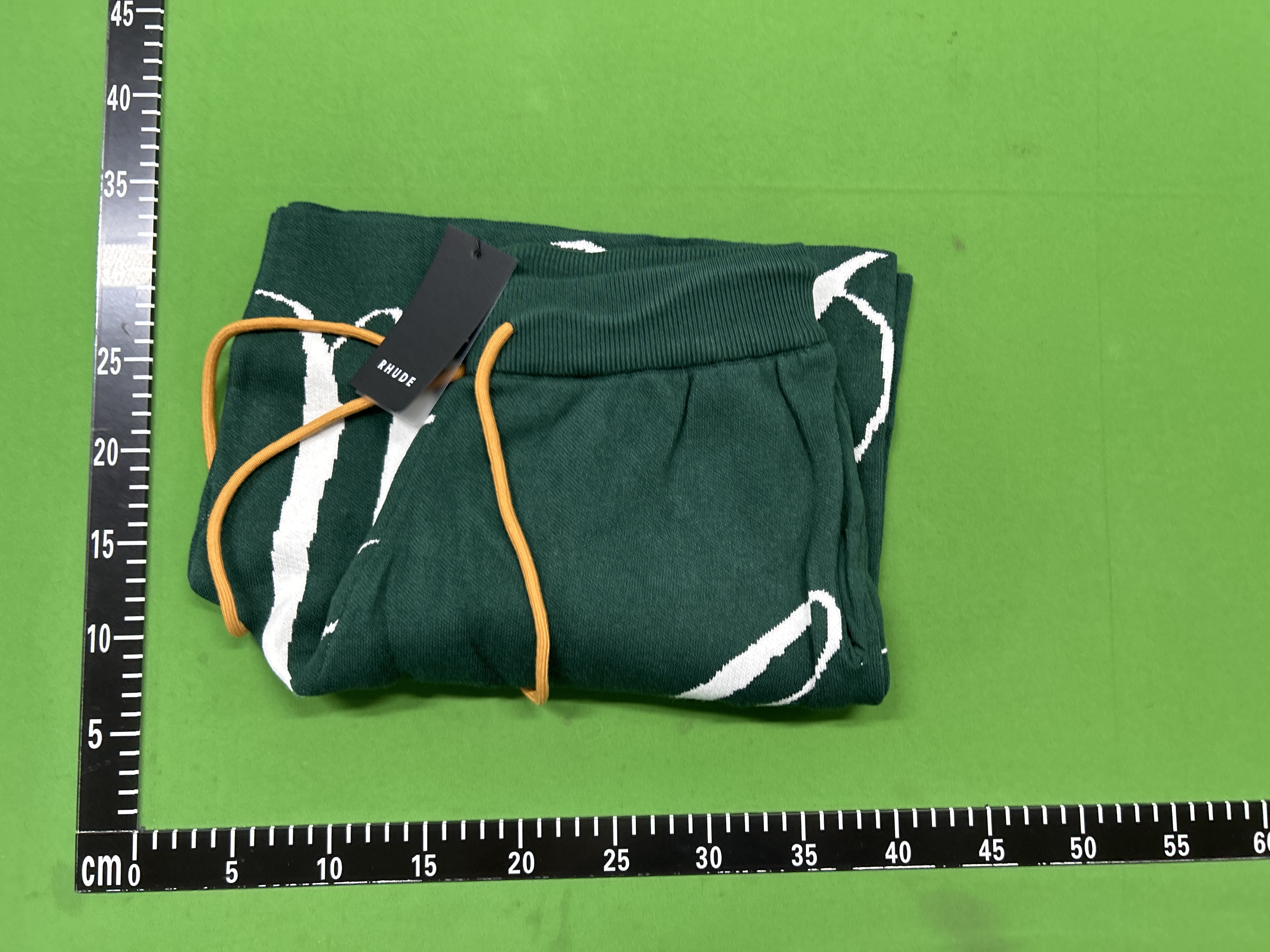 Foto QC 2 de Rhude Logo Basketball Swim Shorts Forest Green