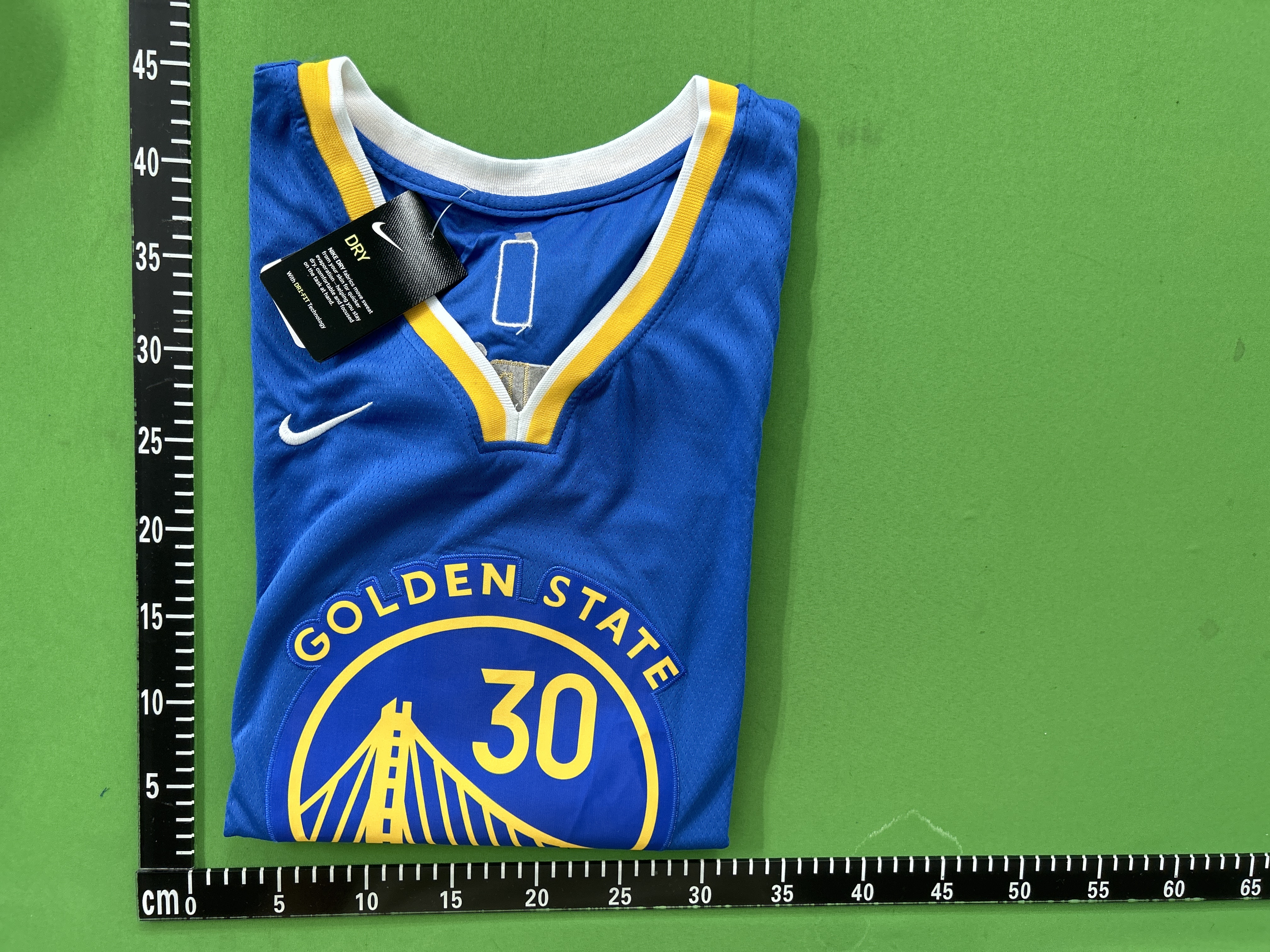 Foto QC 7 de Mitchell & Ness x Golden State Warriors Retro 2009/10 Stephen Curry Road Jersey Navy