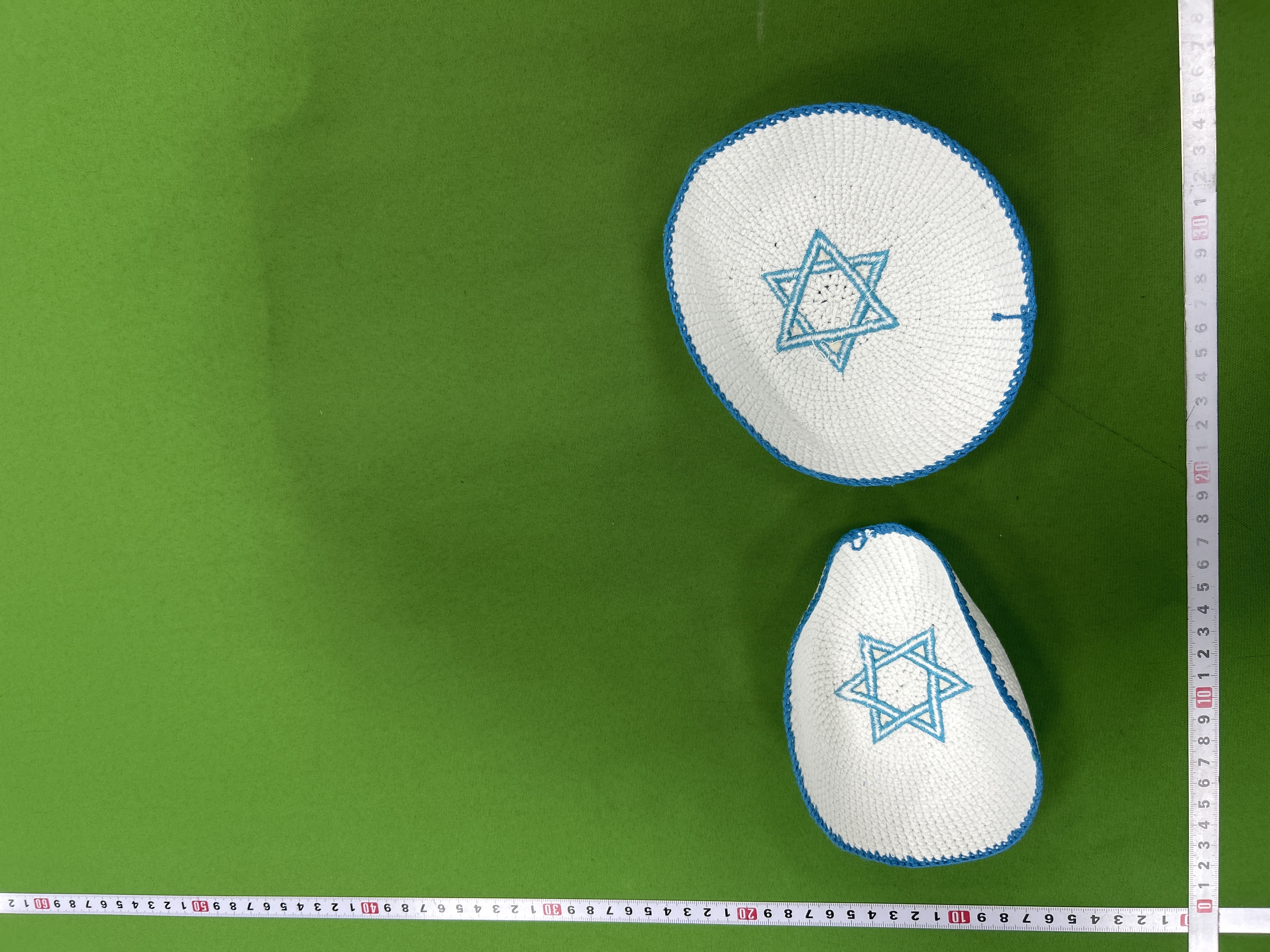 Foto QC 5 de Unbranded Star of David Kippah Blue/White