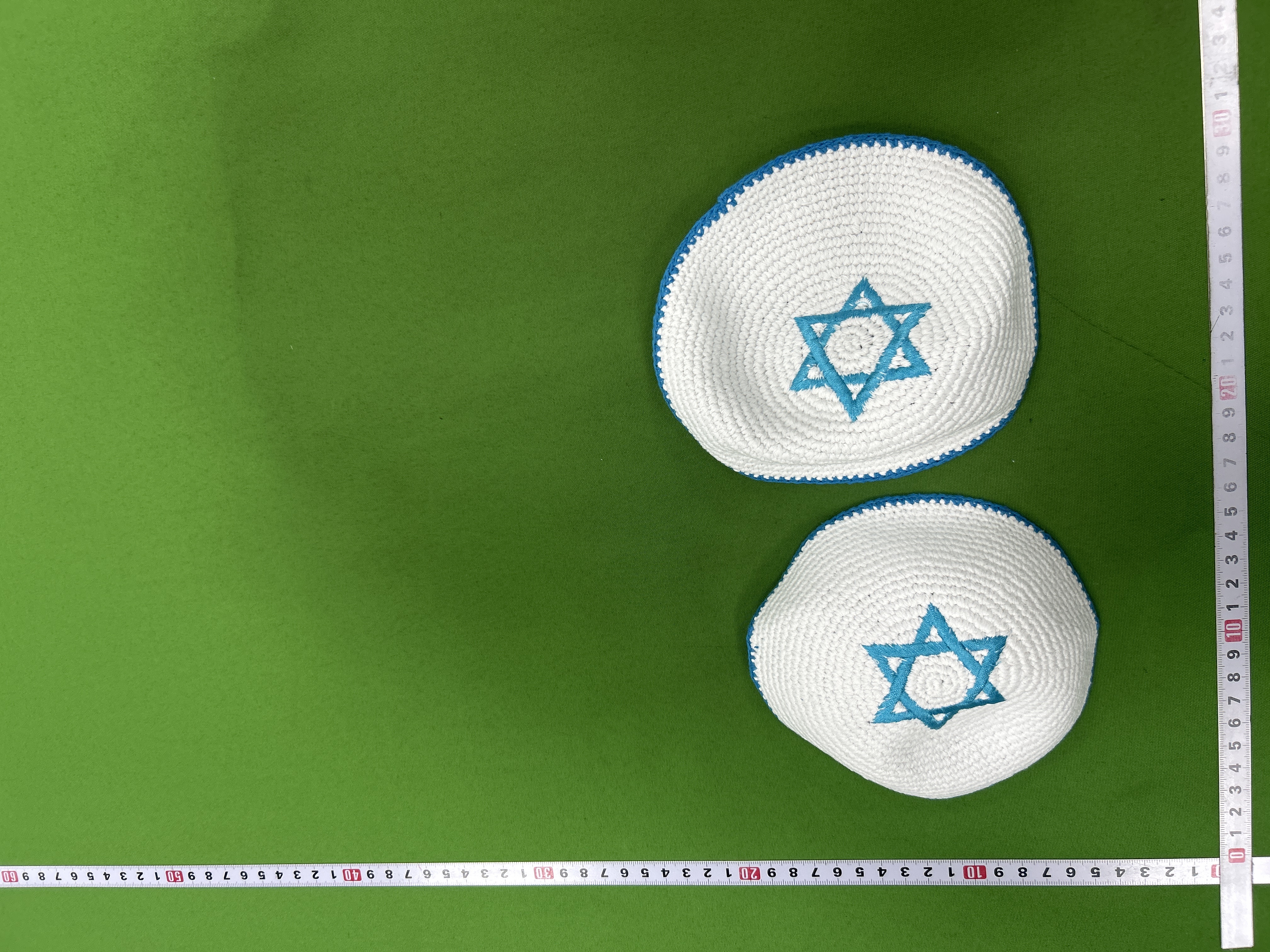 Foto QC 4 de Unbranded Star of David Kippah Blue/White