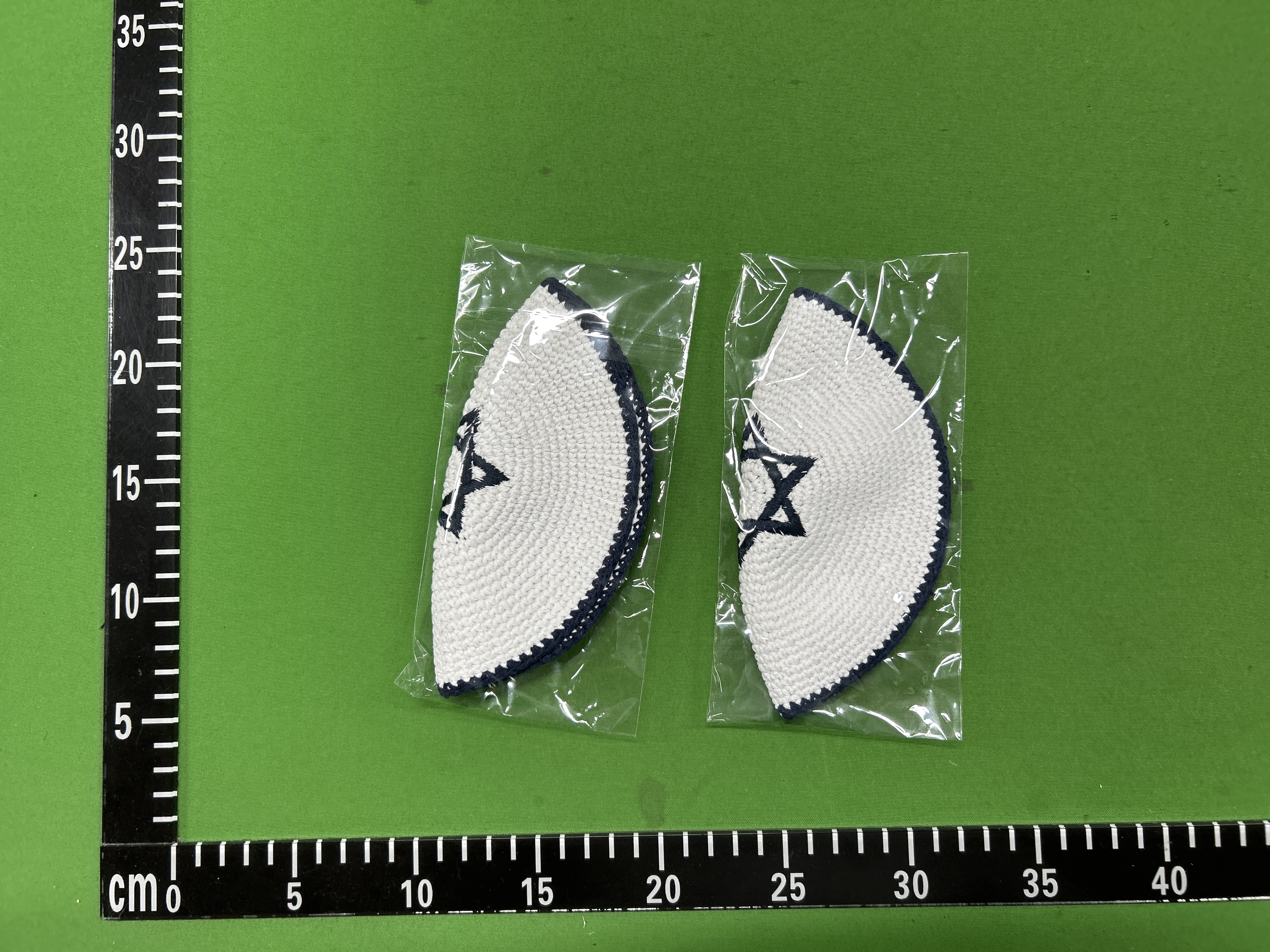 Foto QC 6 de Unbranded Star of David Kippah Blue/White