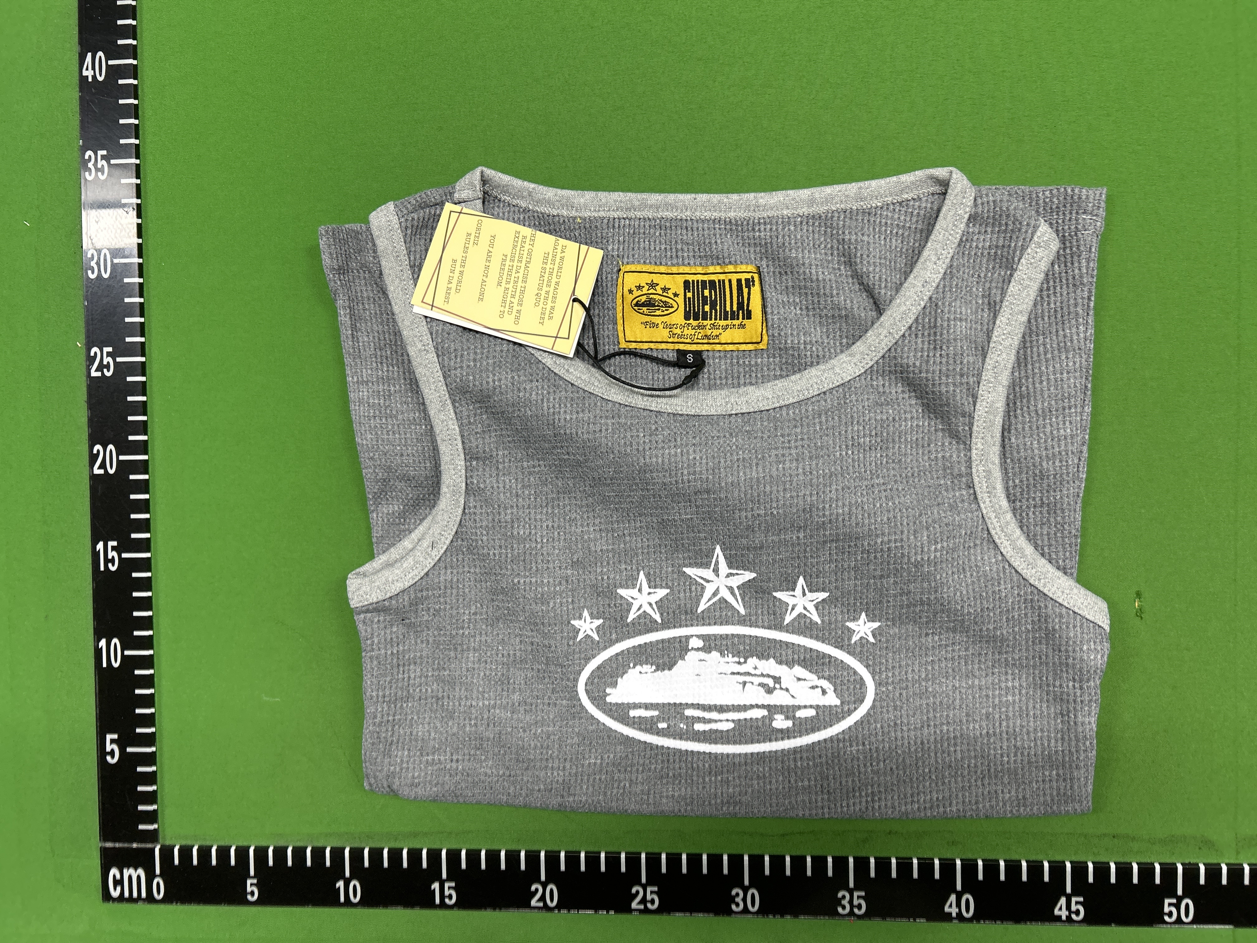 Foto QC 5 de Guerrillaz Tank Logo Stars Print Grey
