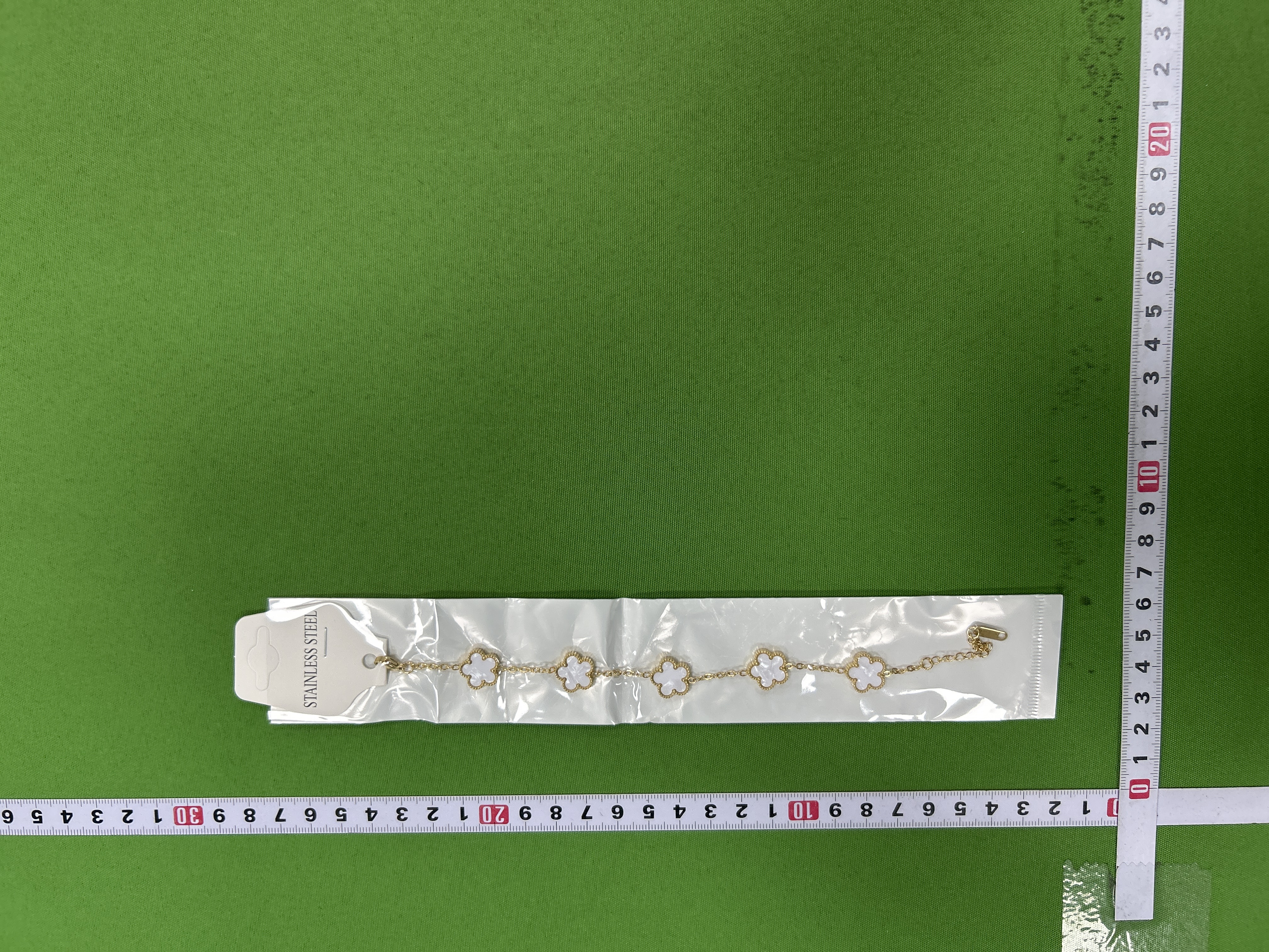 Foto QC 8 de Other Five-Leaf Clover Bracelet Titanium Steel Gold