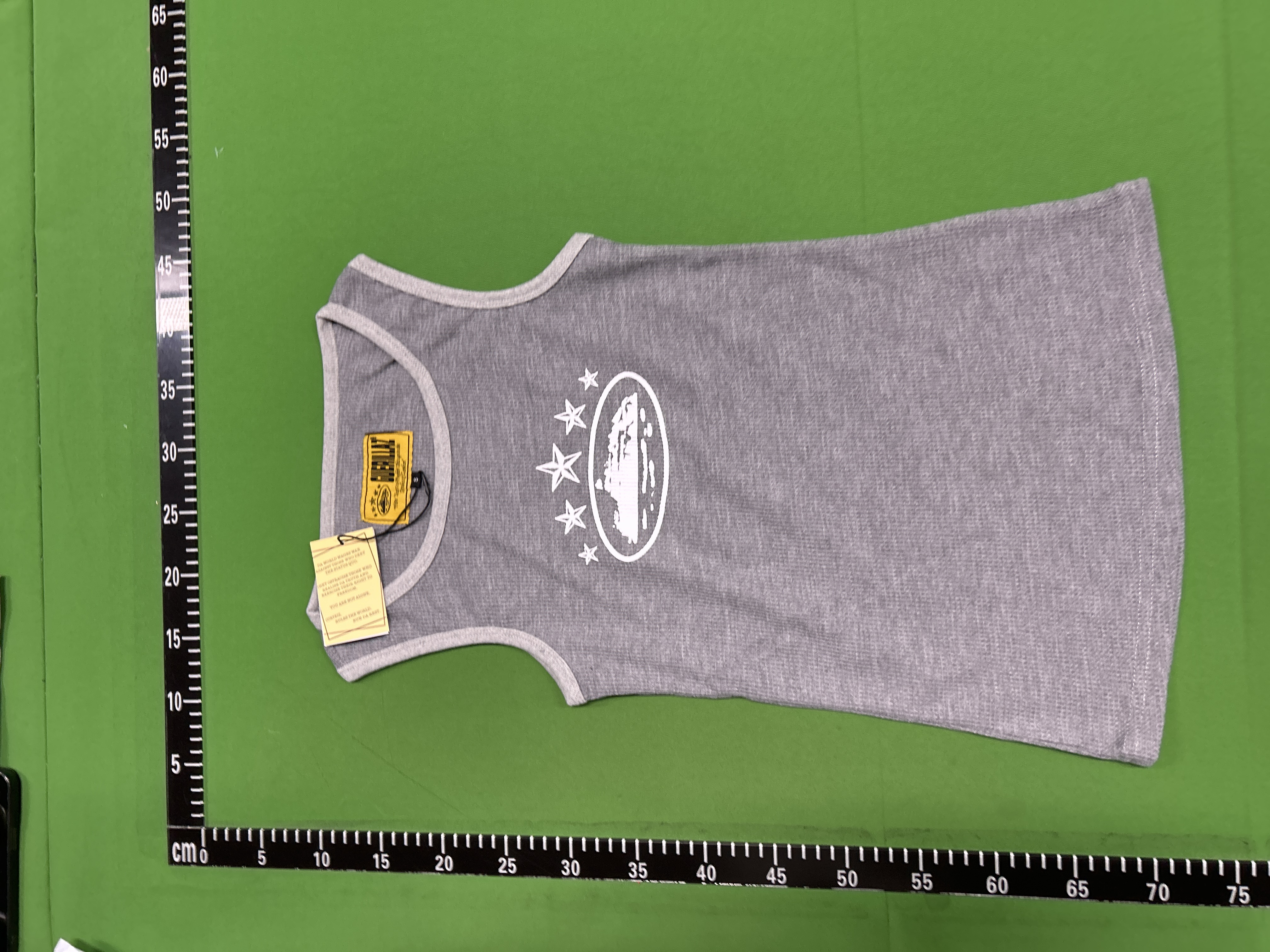 Foto QC 7 de Guerrillaz Tank Logo Stars Print Grey