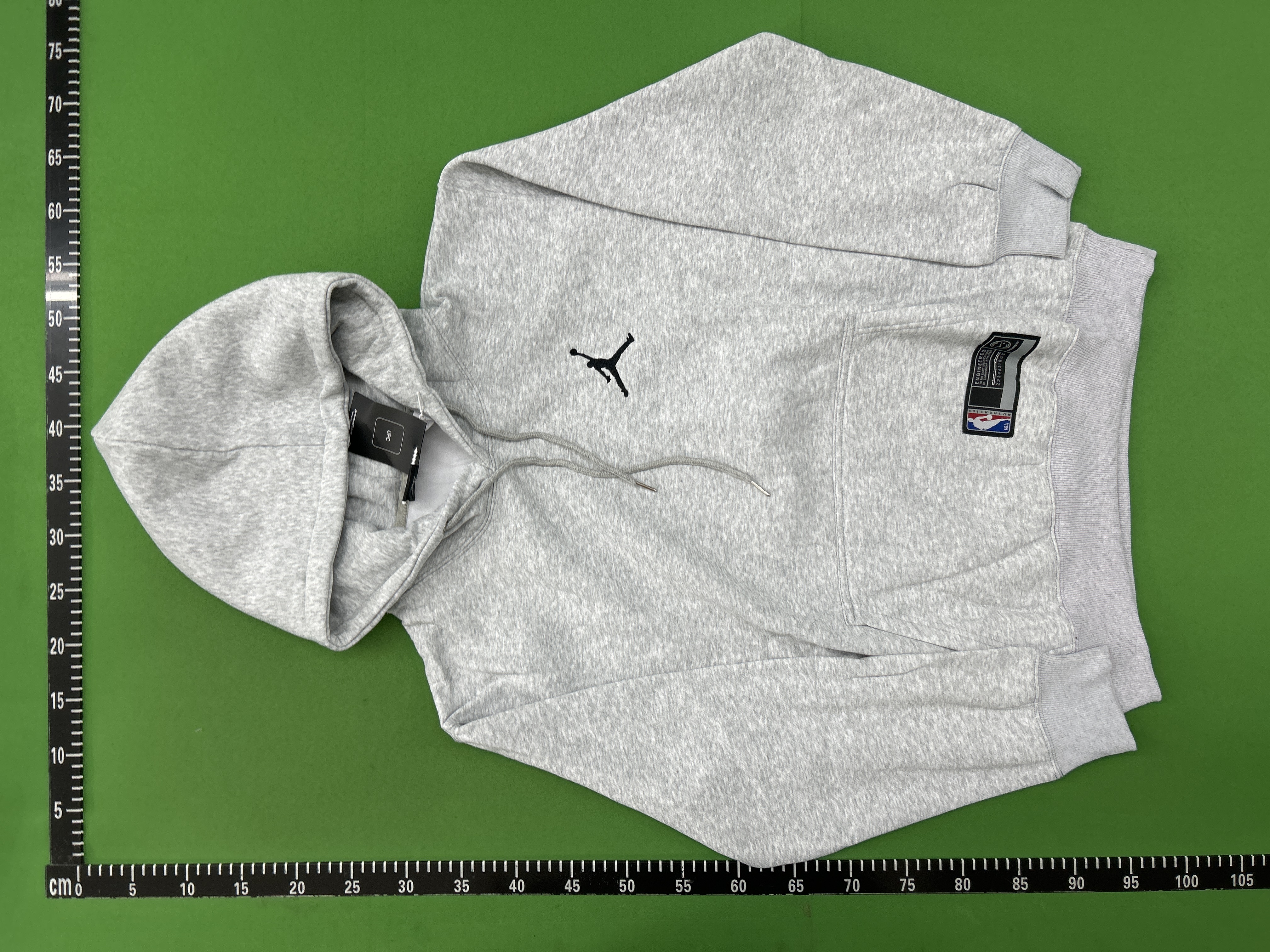 Foto QC 3 de Jordan NBA Zip Sweater Hoodie Heather Grey