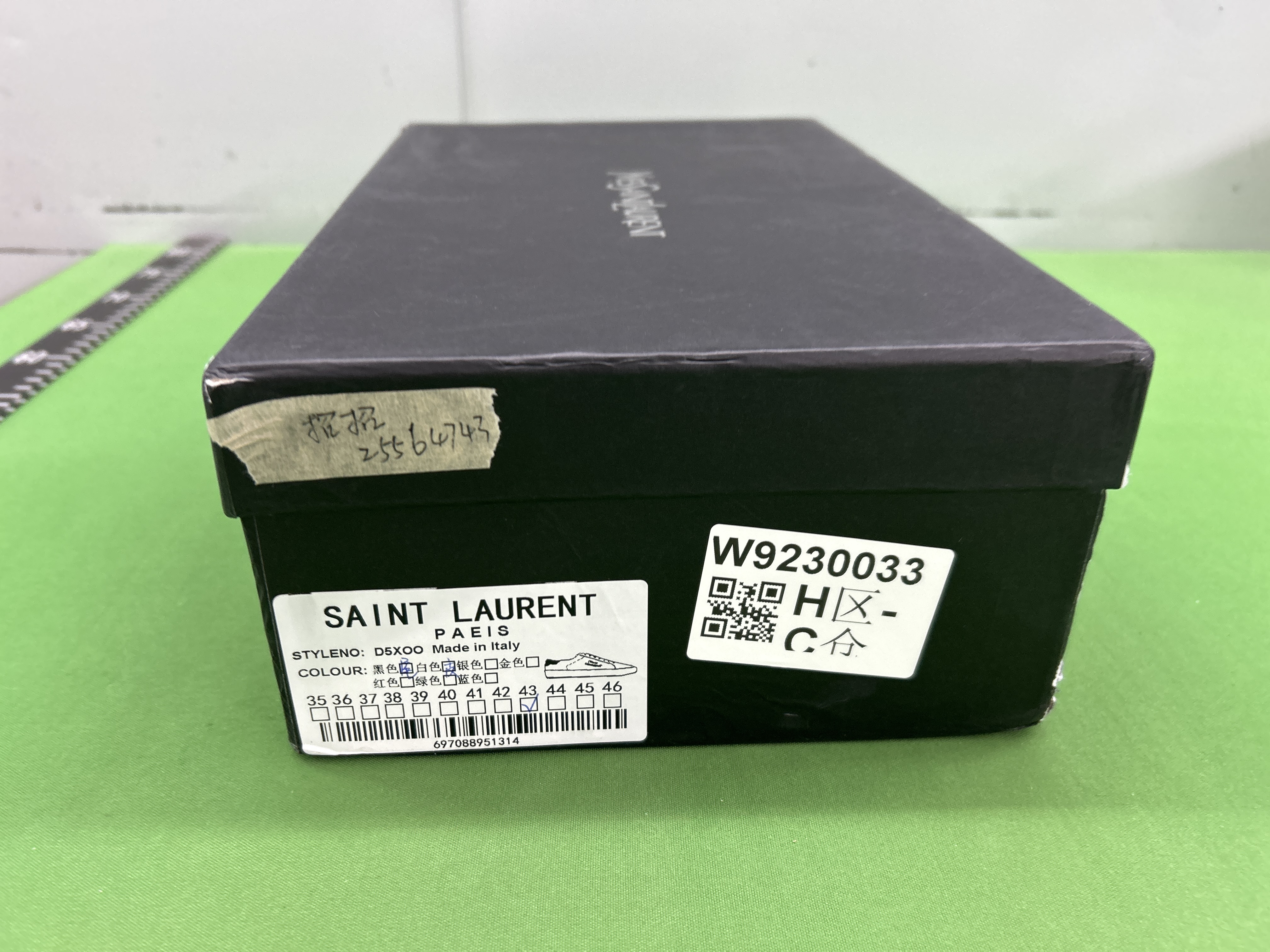 Foto QC 7 de Saint Laurent Court Classic SL/06 Leather Low White Pearl Blue