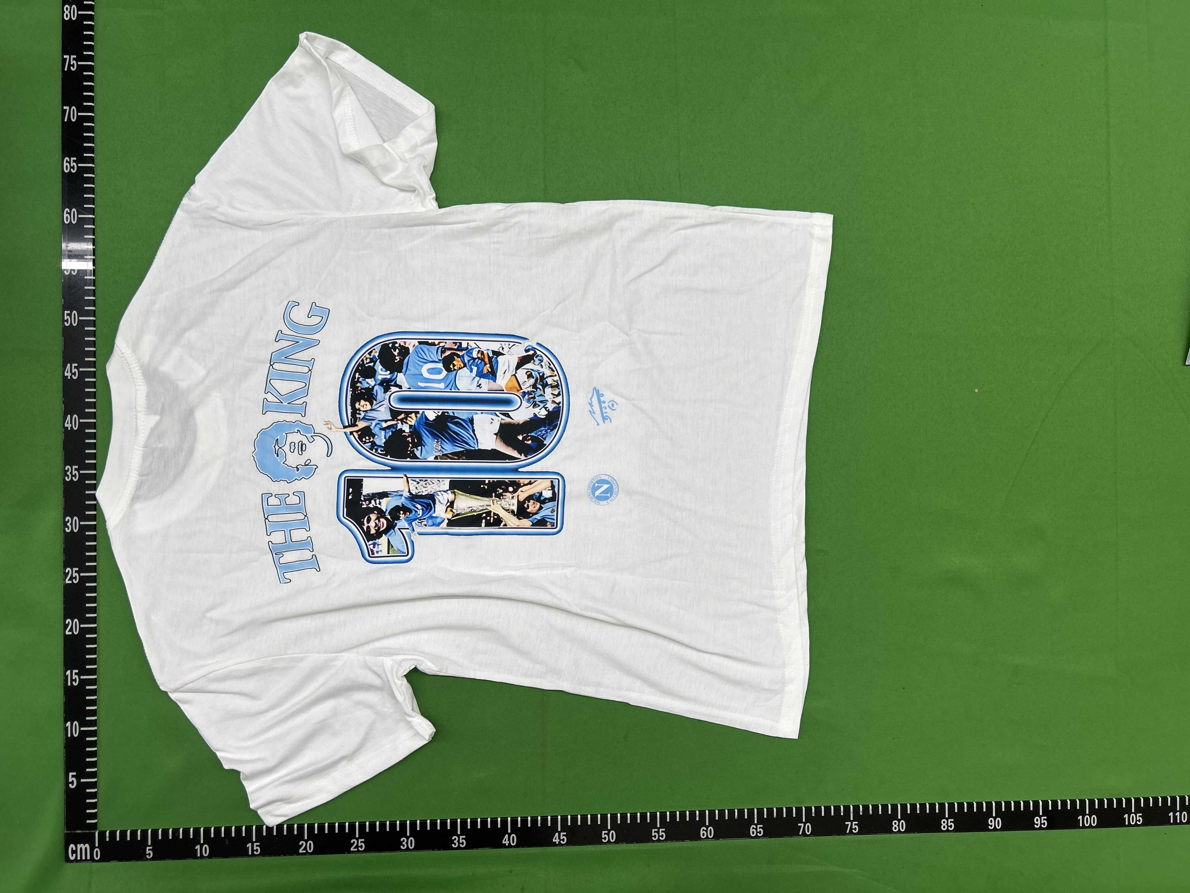 Foto QC 4 de Unbranded Diego Maradona T-shirt The King 10 Graphic White
