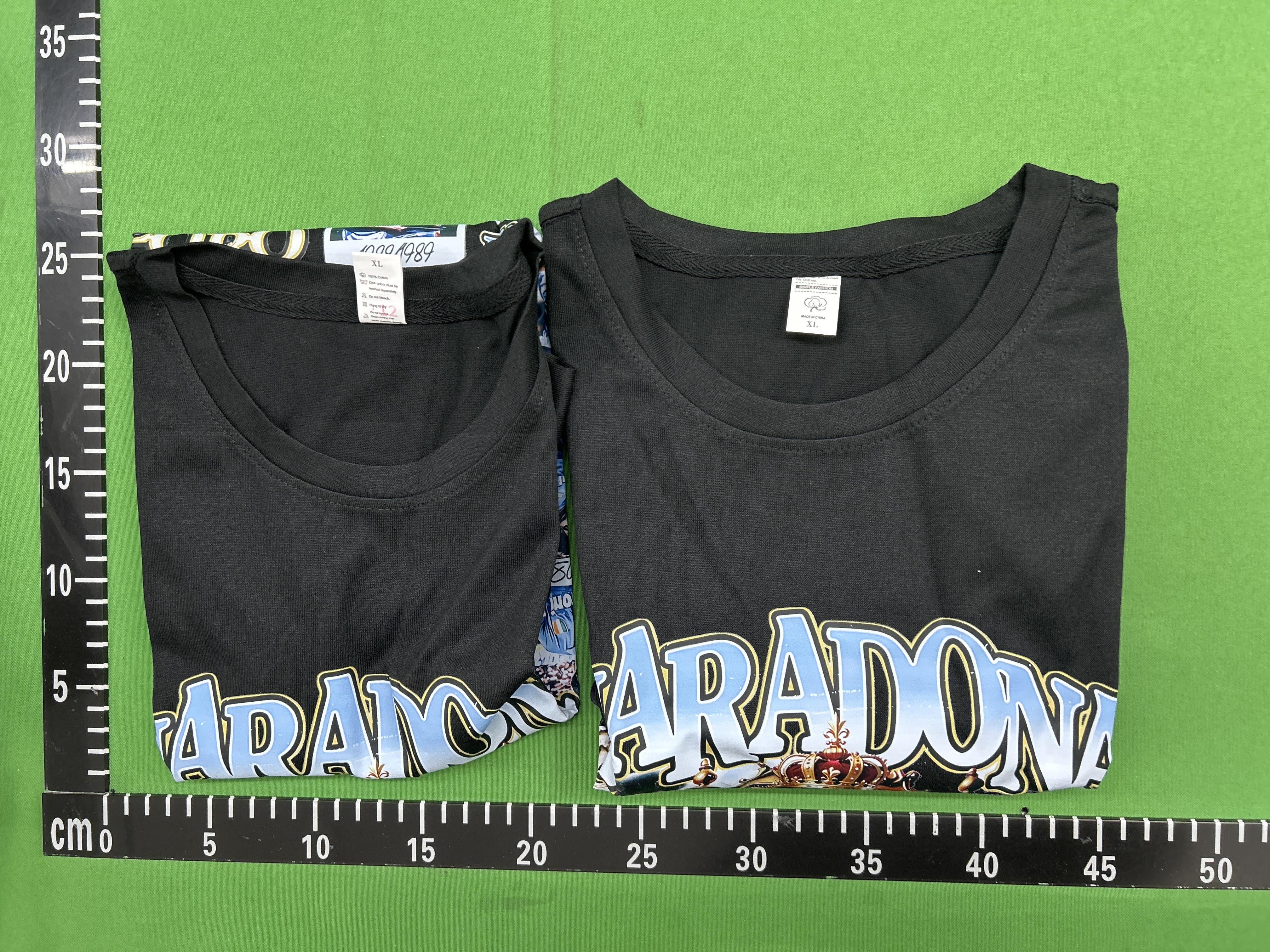 Foto QC 5 de Unbranded Diego Maradona T-shirt The King 10 Graphic White